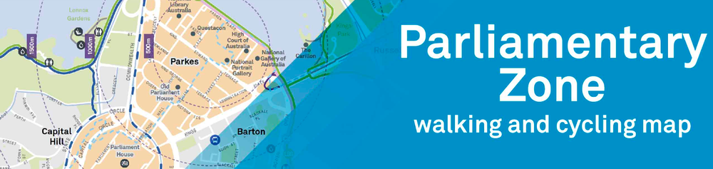 Parliamentary Zone walking and cycling map