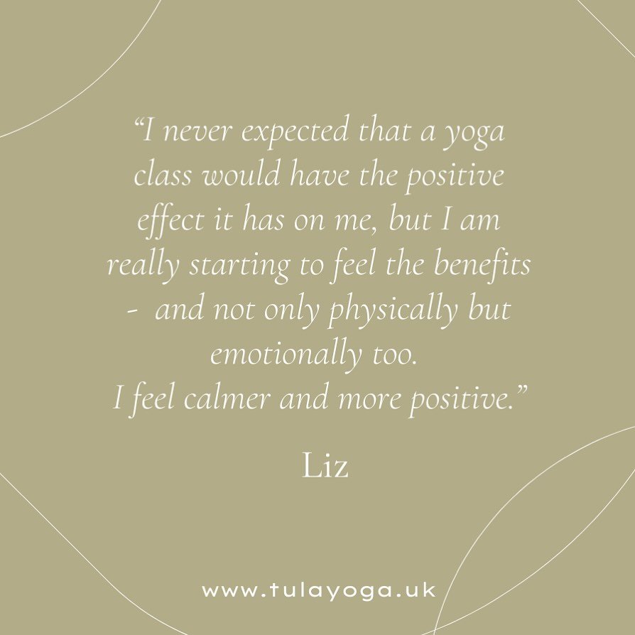Thank you to lovely Liz for sharing these kind words about how she feels after our Friday morning classes. I’m grateful that you found us! 🥰
.
I’ve still not got round to writing a post about why I felt called to start teaching yoga in t