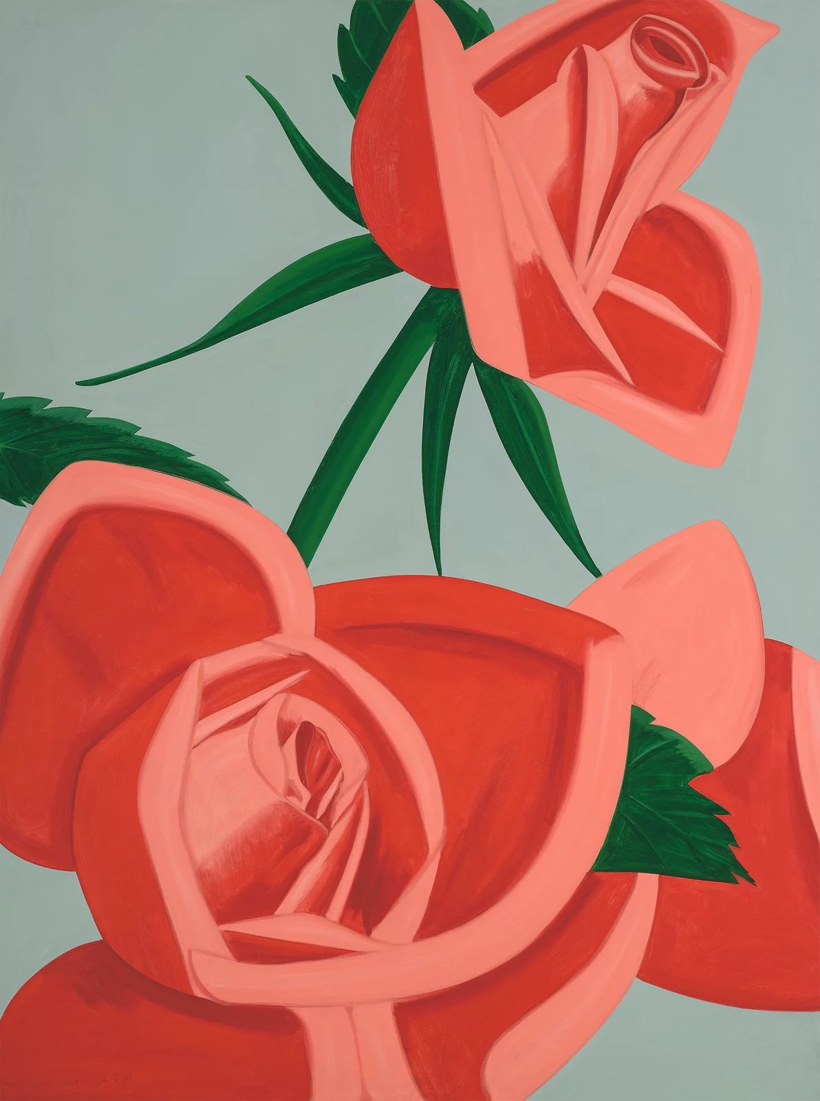 Alex Katz Rose Bud, 2019 Archival inks on Museum Board 111.8 × 83.8 cm