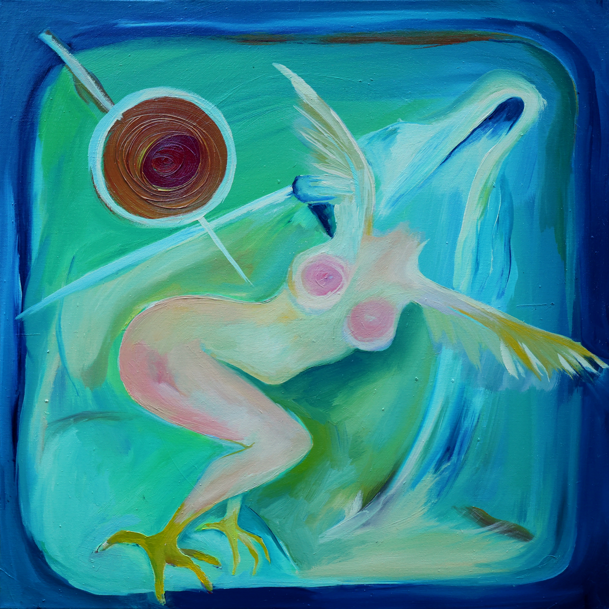 She is Rising, 2024 Oil on Canvas 50cm x 50cm