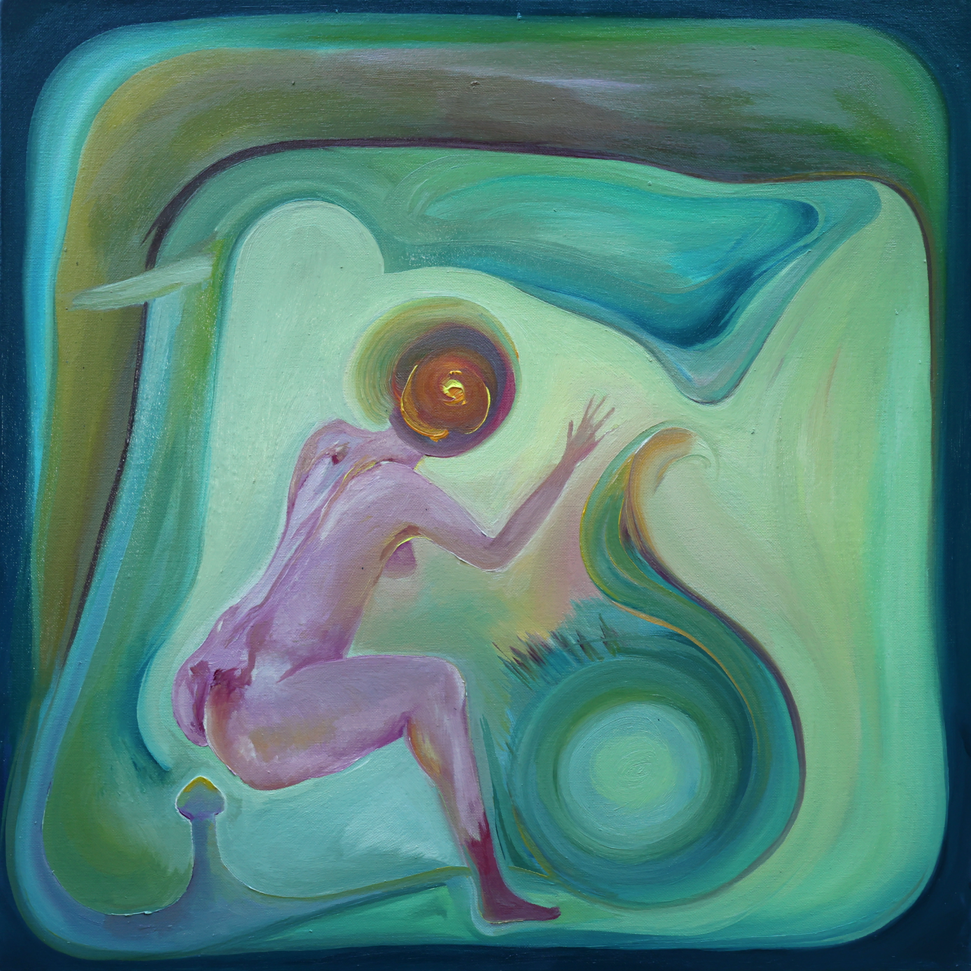 Taming the Shrew, 2024 Oil on Canvas, 50cm x 50cm