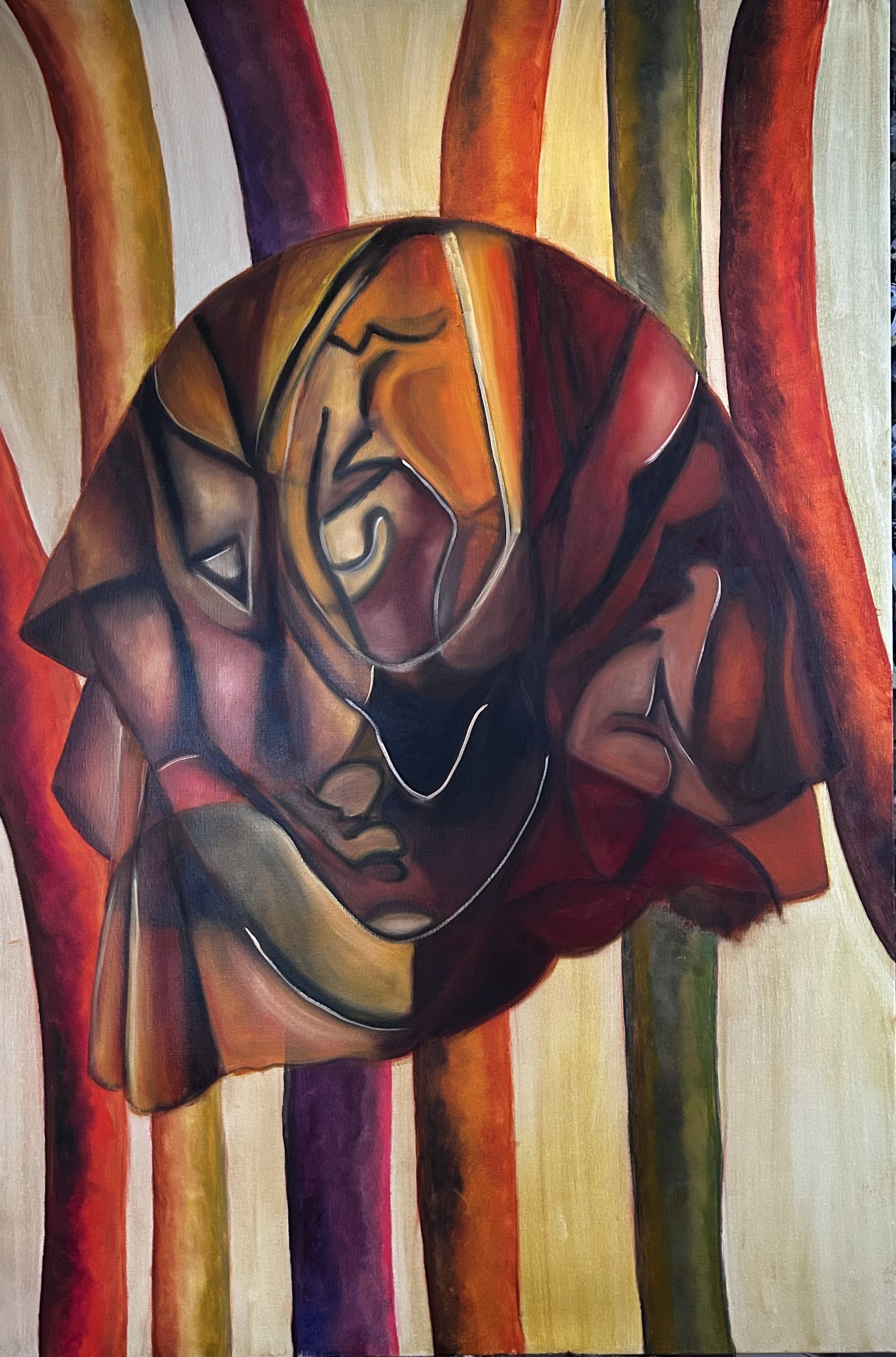 The Mysterious 2025, oil on canavas, 150x100 cm.