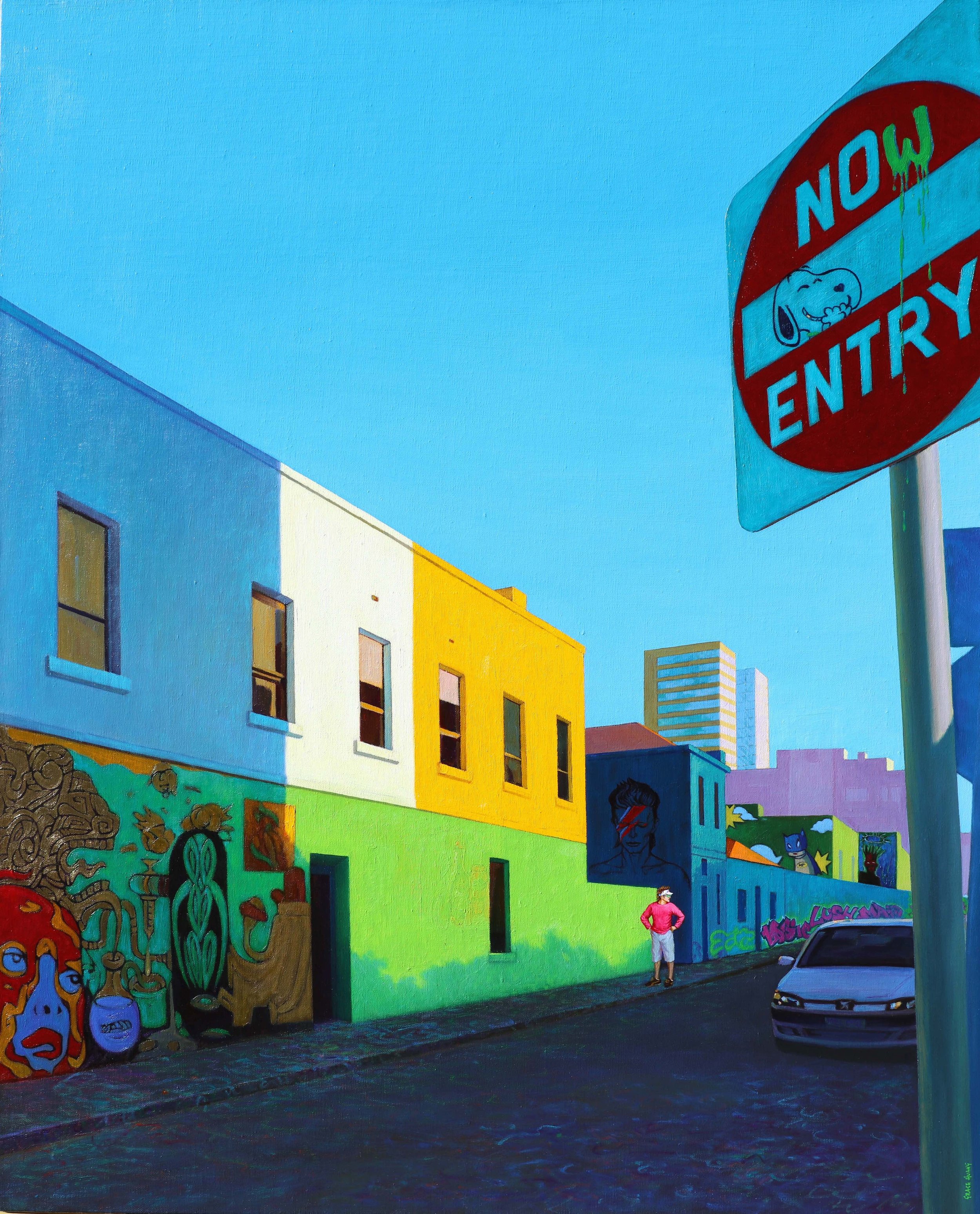 NOW ENTRY, 2019. Oil on linen, 124 x 100 cm