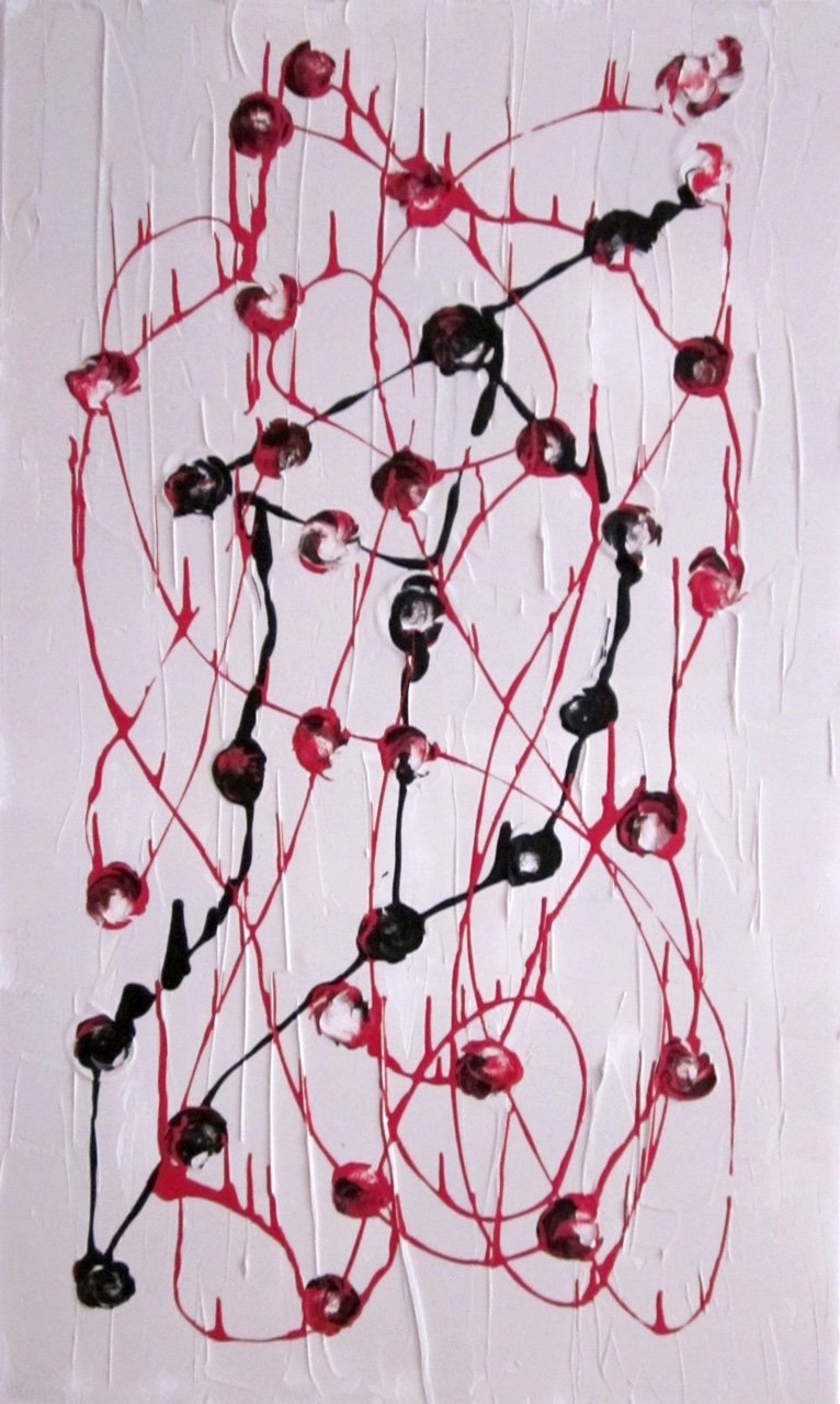 Net 3 , 2011 Acryl on canvas 120x60