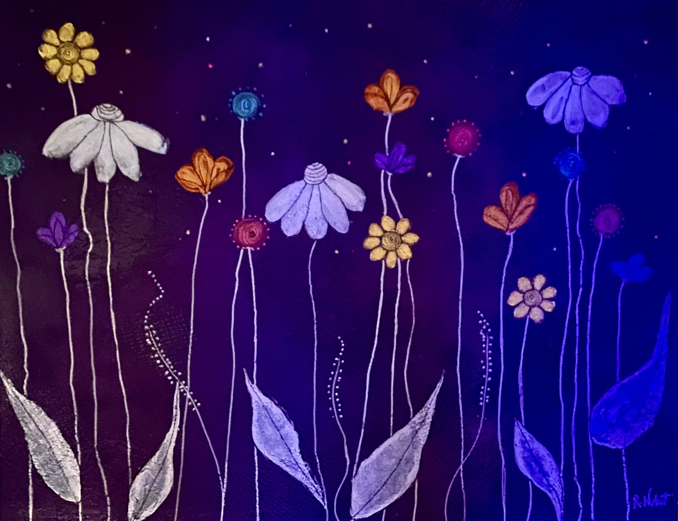 Midnight Dance 2023 Acrylic on canvas 60.96 x 76.2 cm