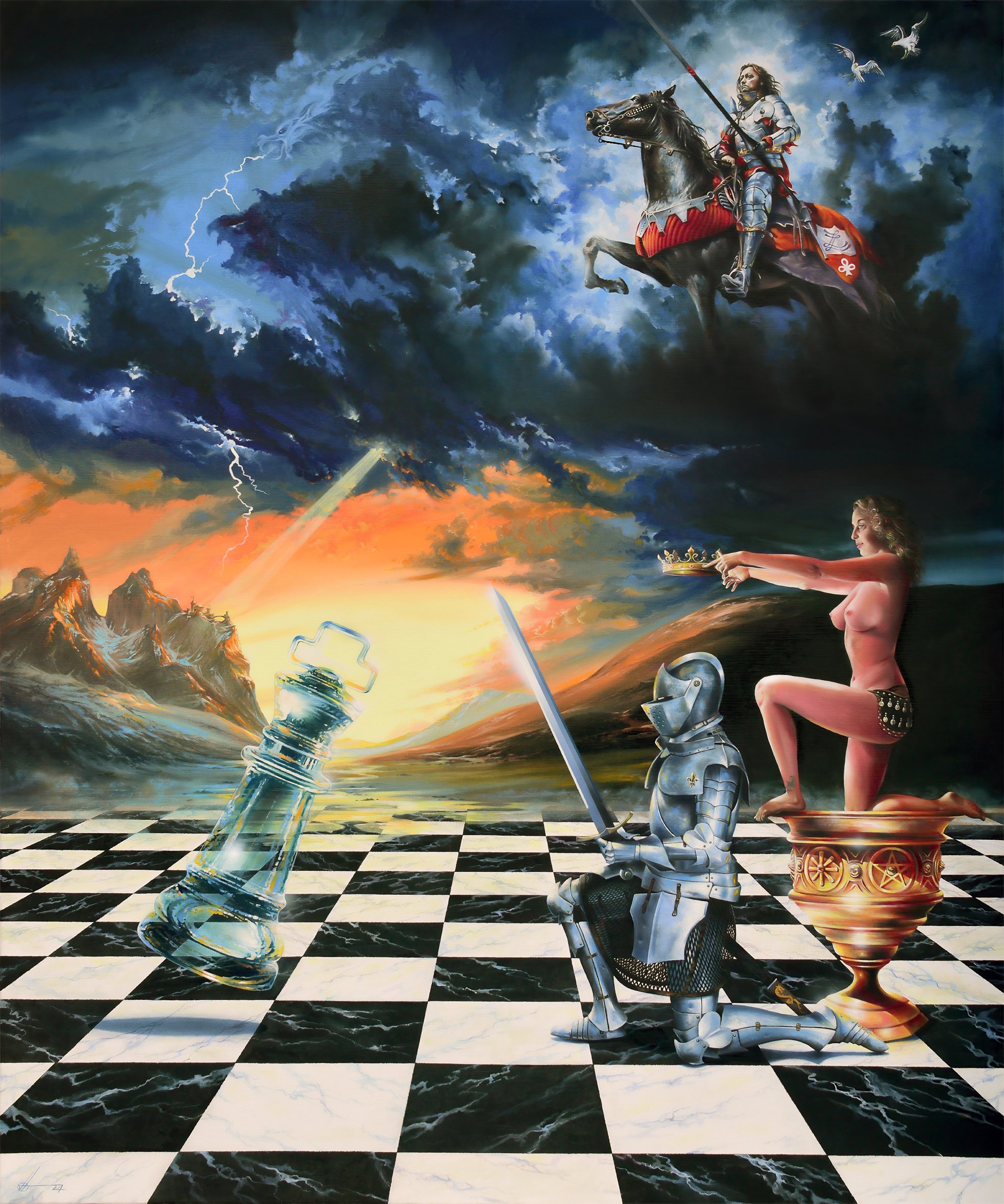 The Arthur's DREAM - Oil on canvas - 120x100cm - 2024
