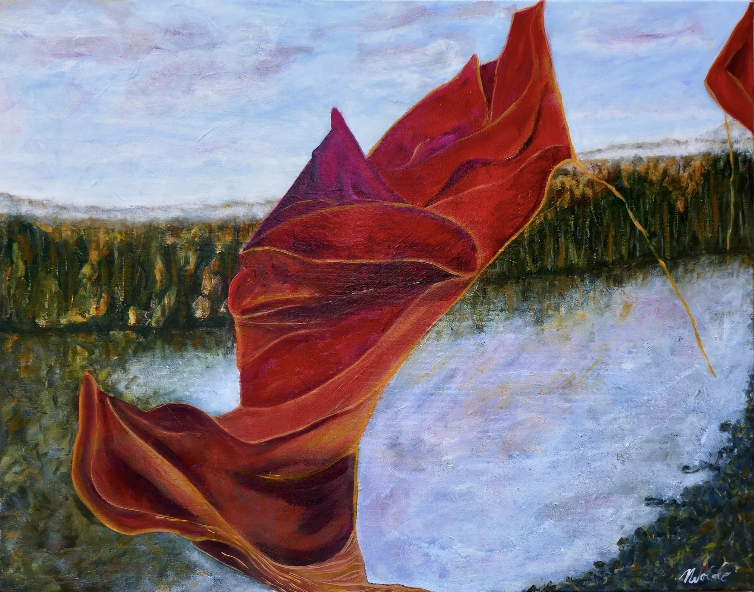 Red Velvet, oil on canvas, 2023, 66 x84 cm