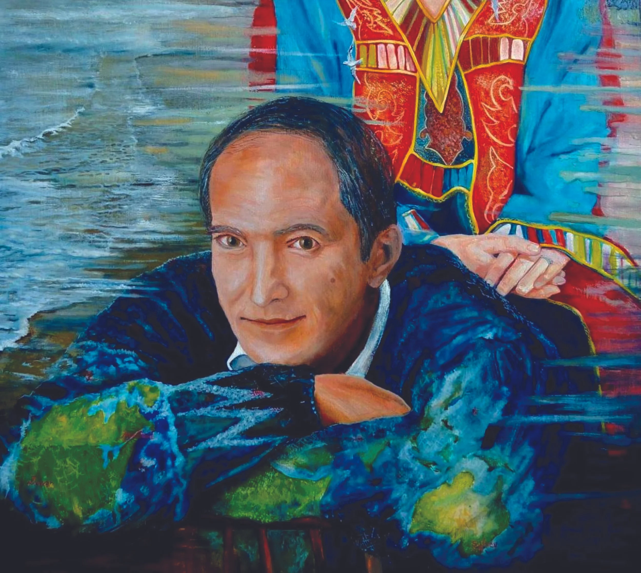 Inter-Continental Voyageur, 2024. Oil on canvas, 46 x 61 cm.