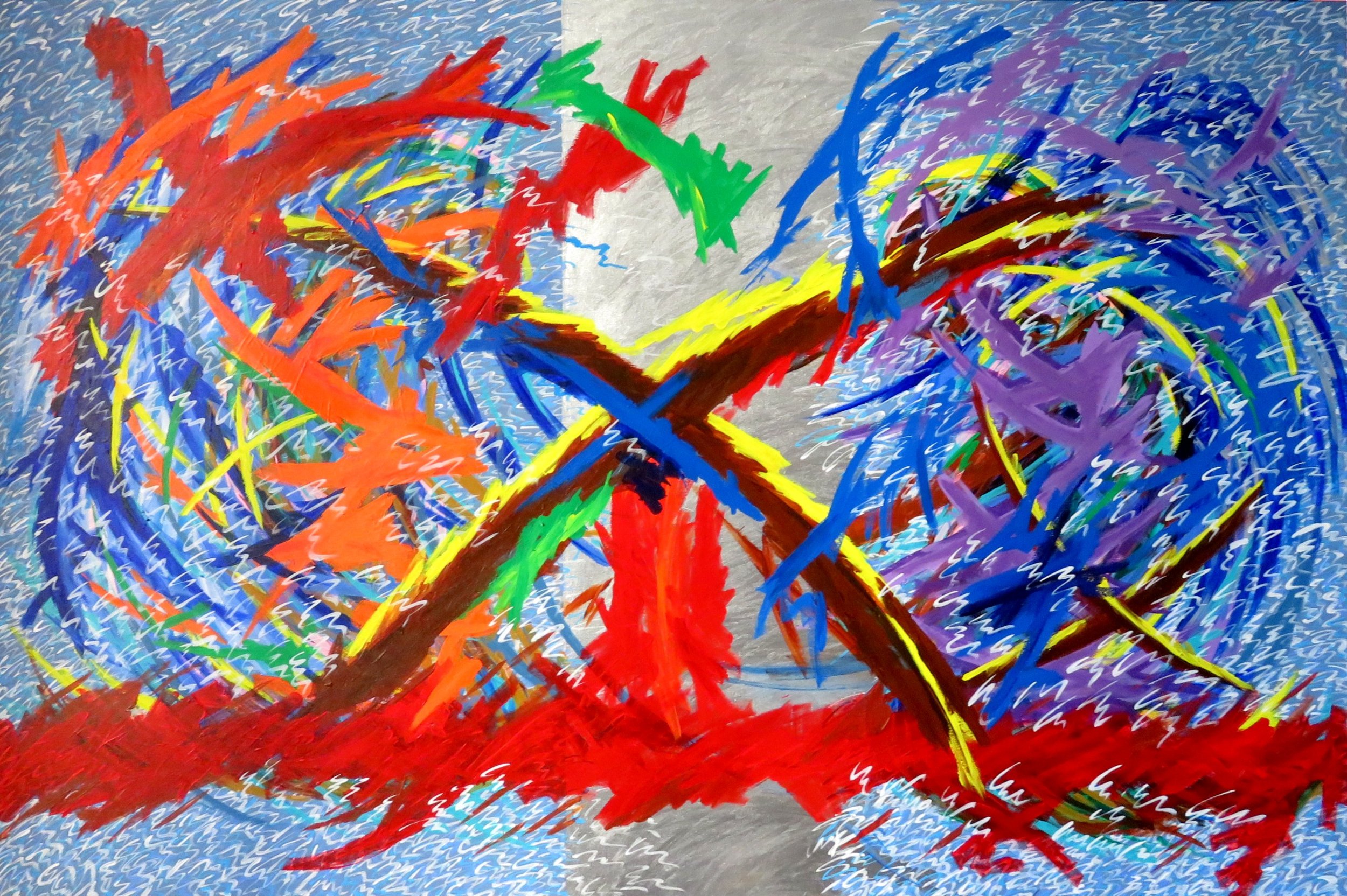 MIRROR 2025 ACRYLIC ON CANVAS 130 X 190 CM