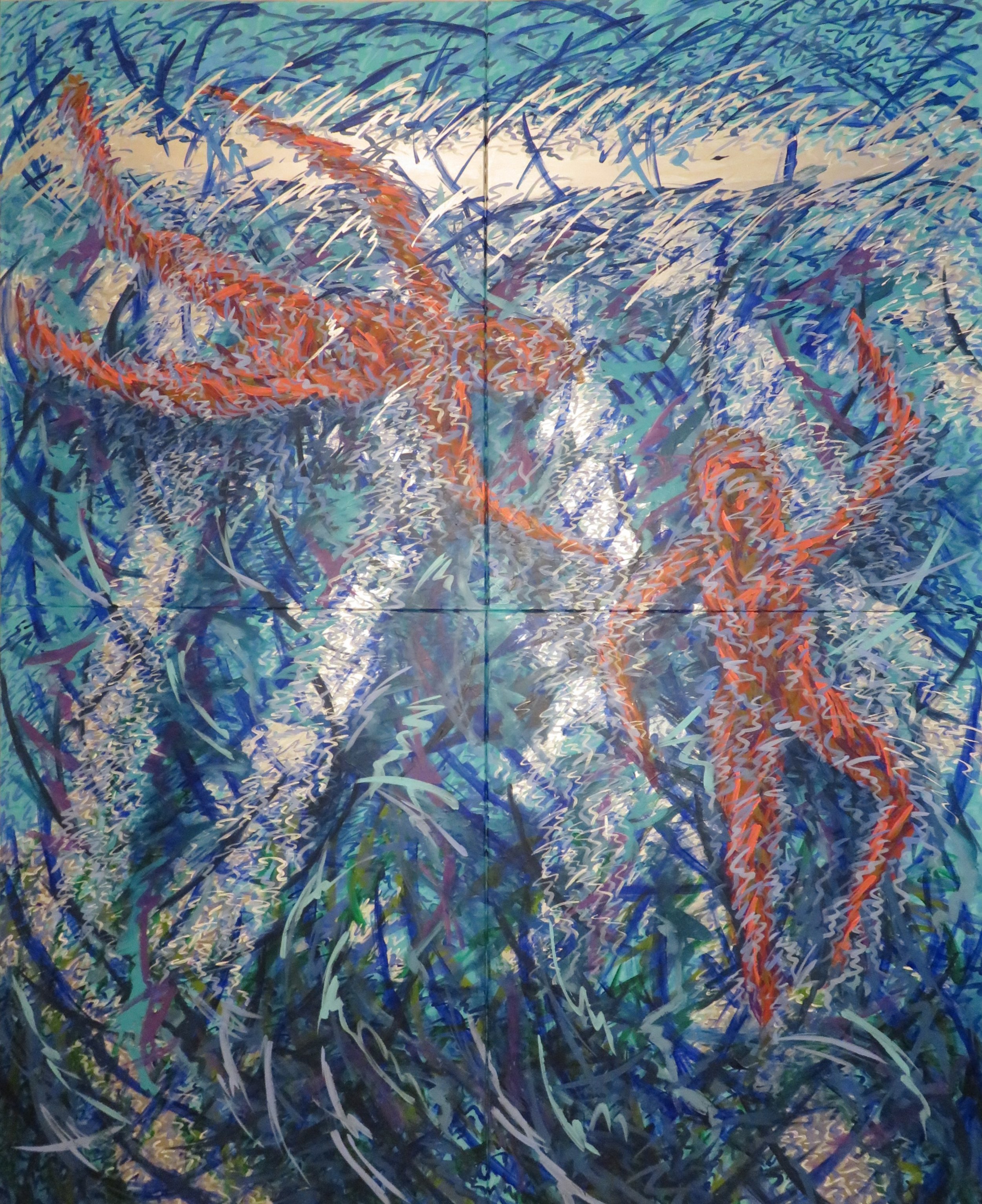 SAVE YOUR SOUL 2024 ACRYLIC ON CANVAS 232 X 178 CM