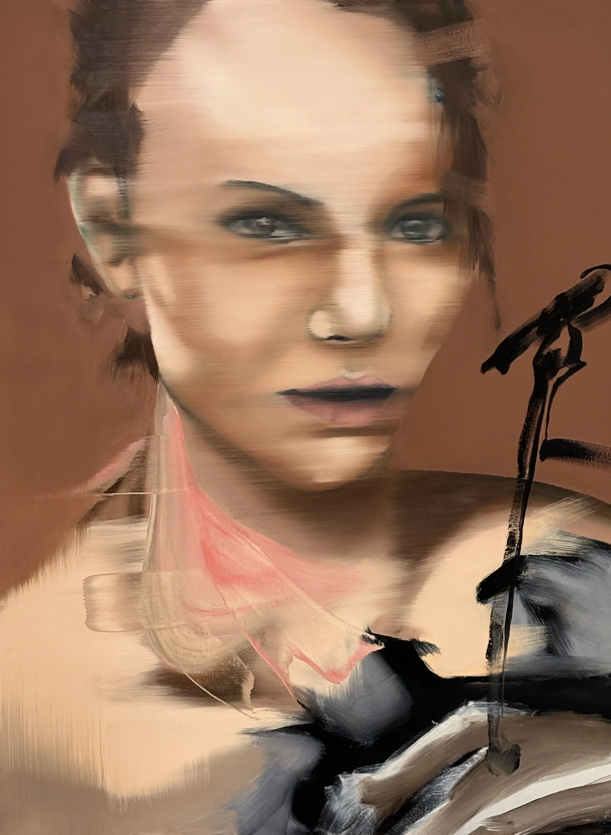 Thine eyes ... as pitying me. 2025. Oil on Canvaspanel, 80x60 cm.