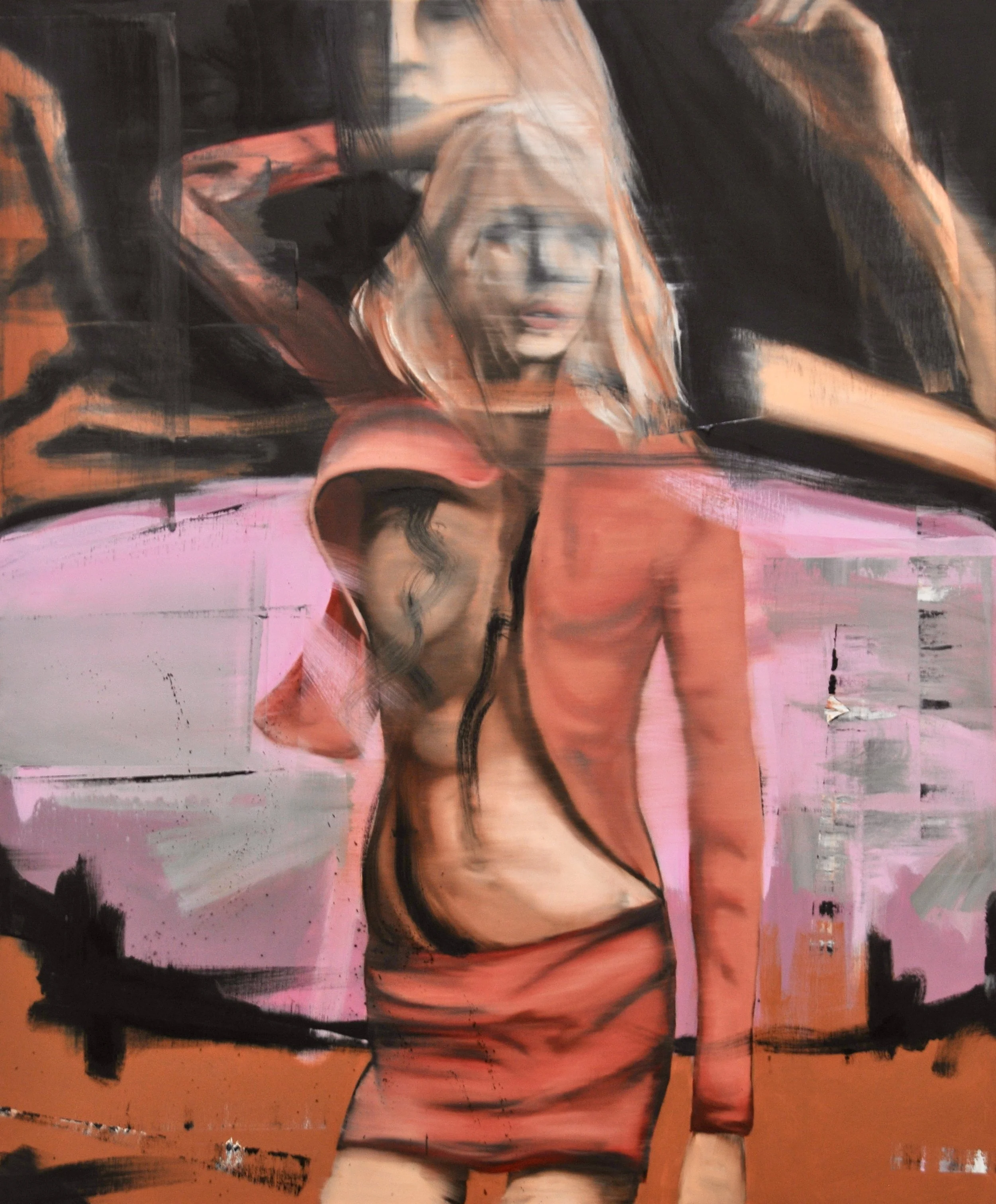 Alter Ego, 2024. Acryl &amp; Oil on Canvas, 120x100 cm.