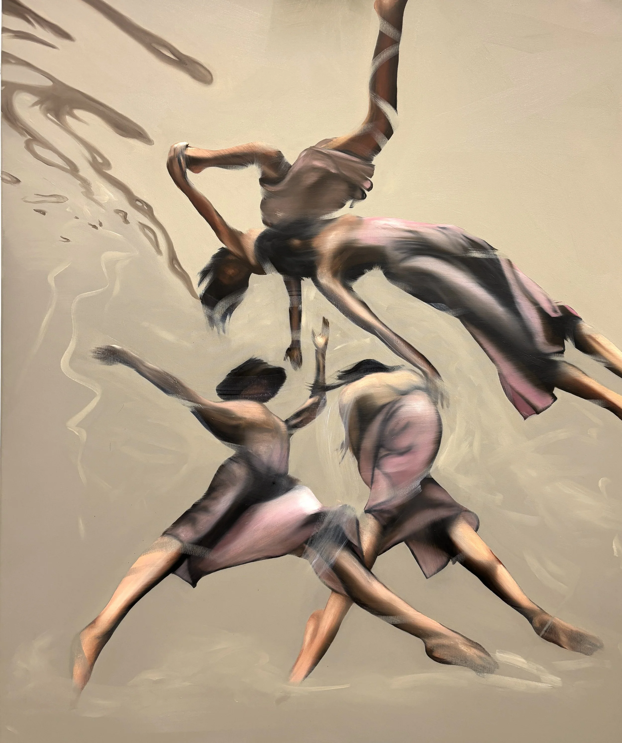 Floating, 2025. Oil on Canvas, 120x100 cm.