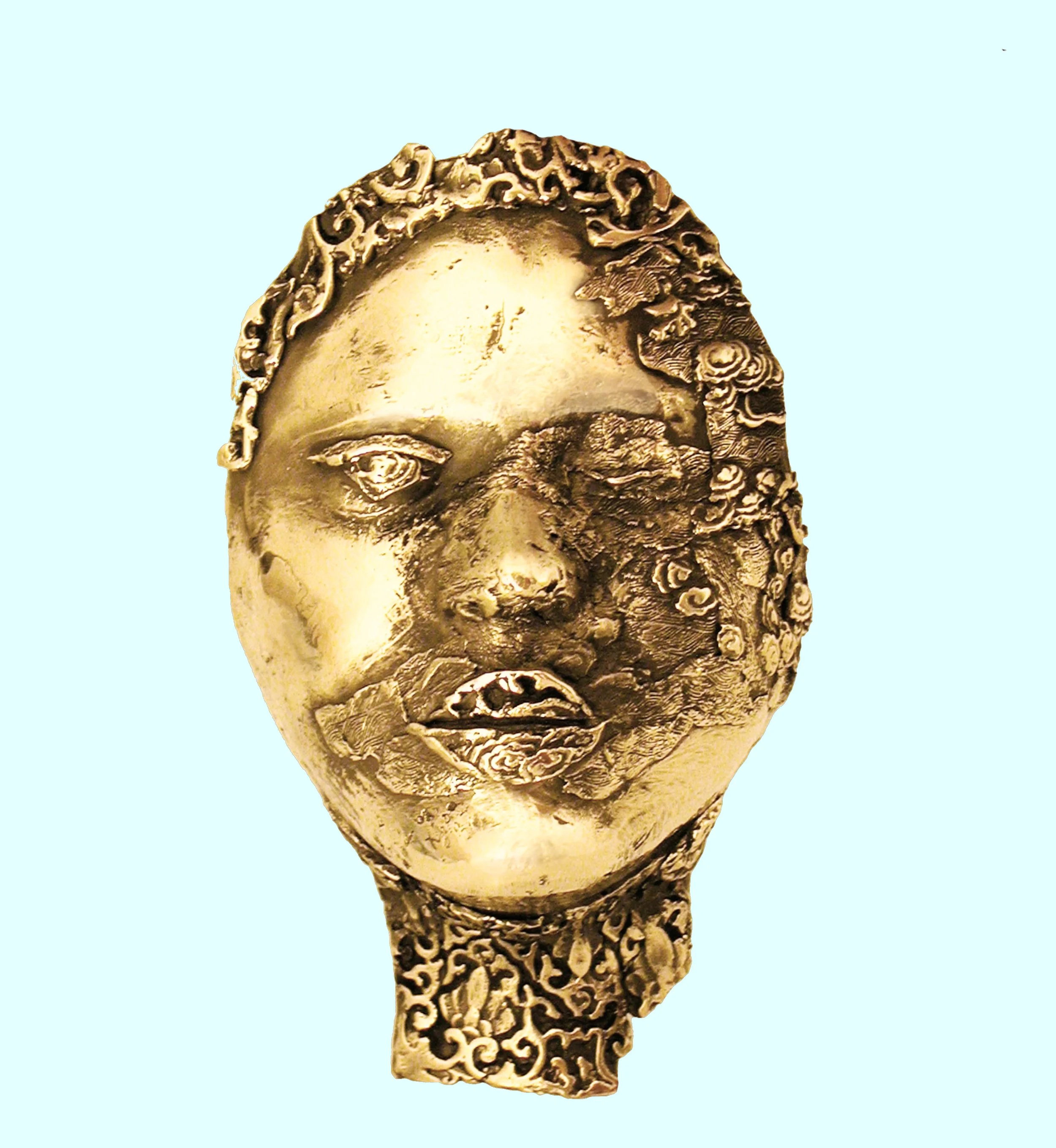 Asian mask, 2005, Bronze, 28 x 20 cm