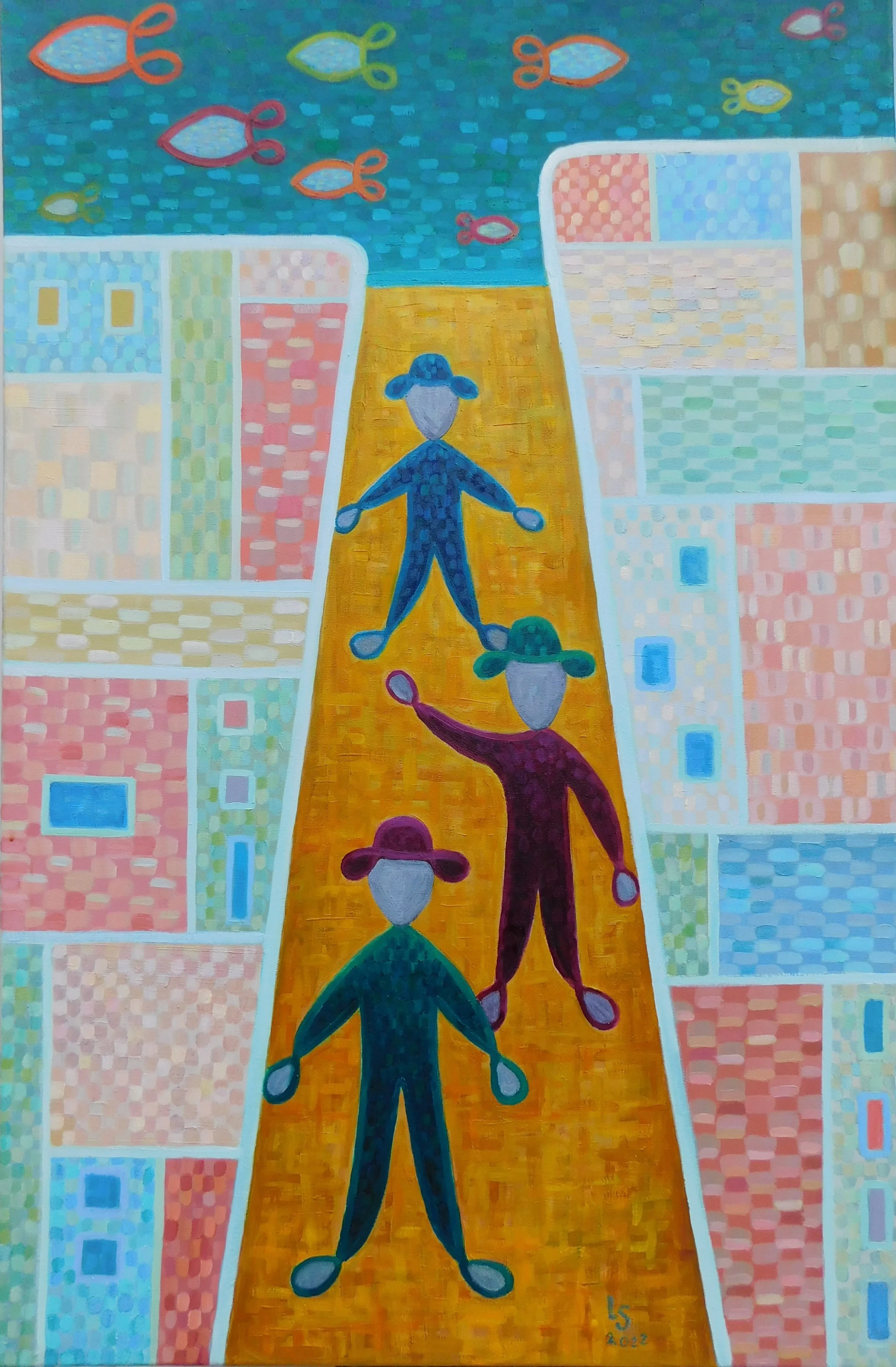 Evening in Brooklyn, 2023. Oil on canvas, 91 x 61 cm.