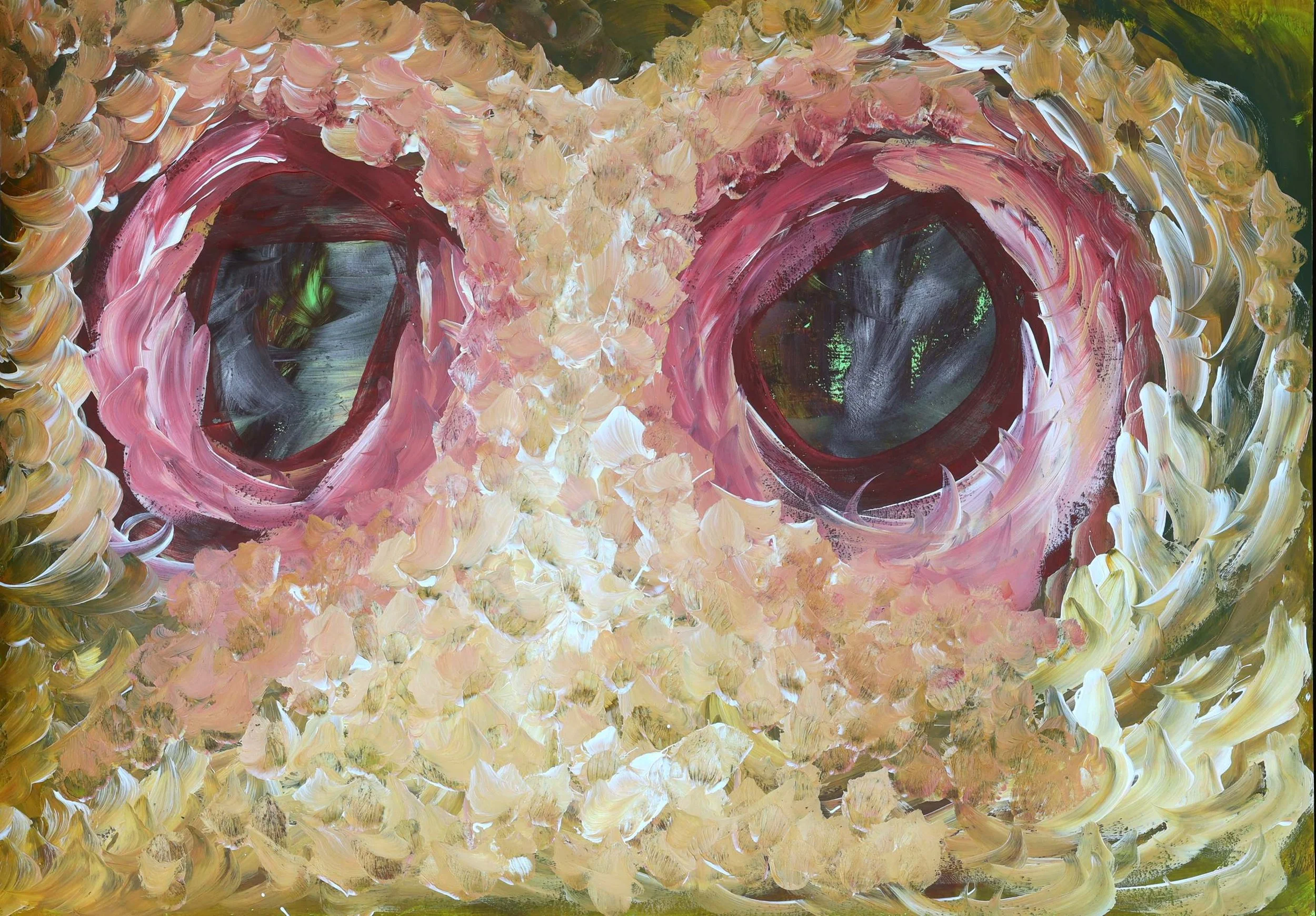 Observation, 2025. Acrylic on paper, 64x44 cm.