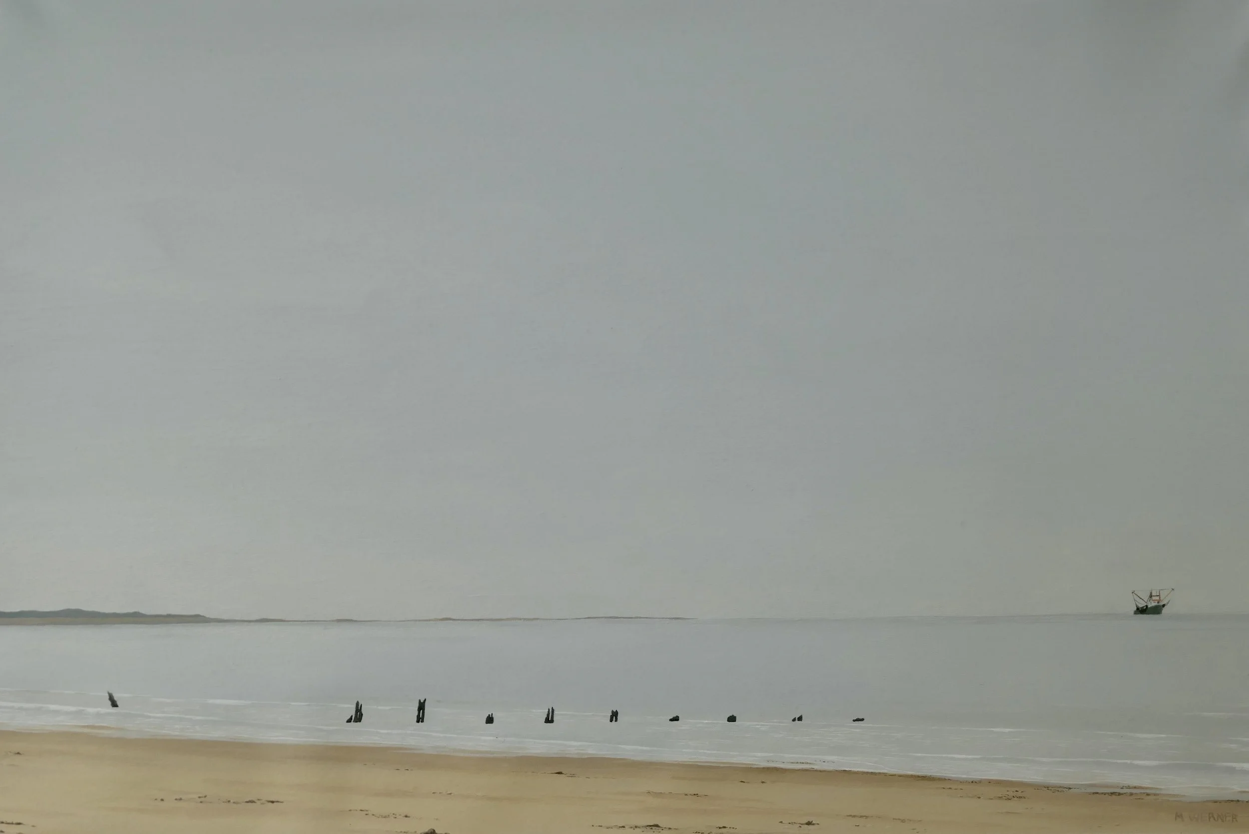 " Dead Calm". 2023. Acrylic on canvas, 70cm X 47cm