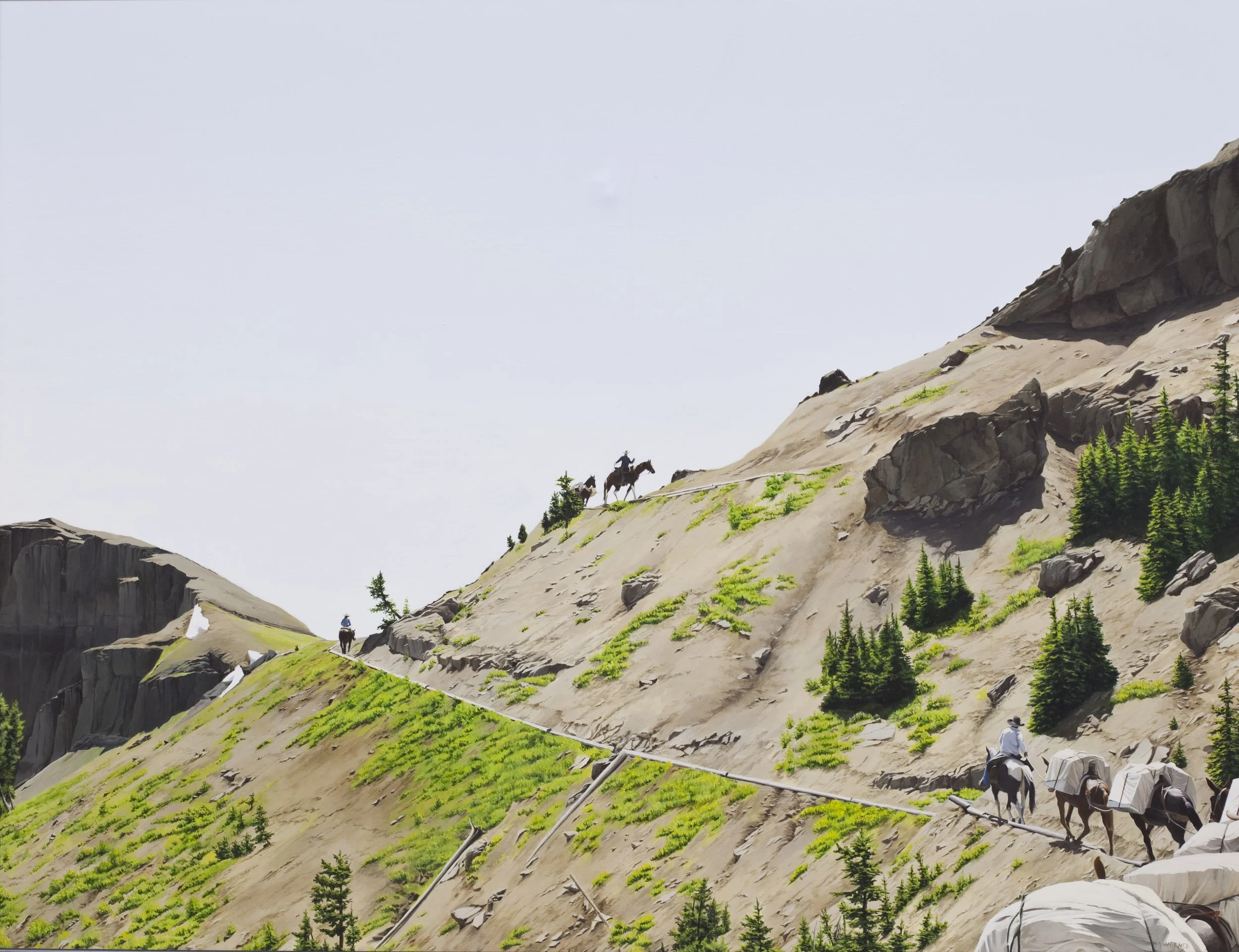 Deer Creek Pass, 2010, Acrylic on canvas, 130 cm X 111cm