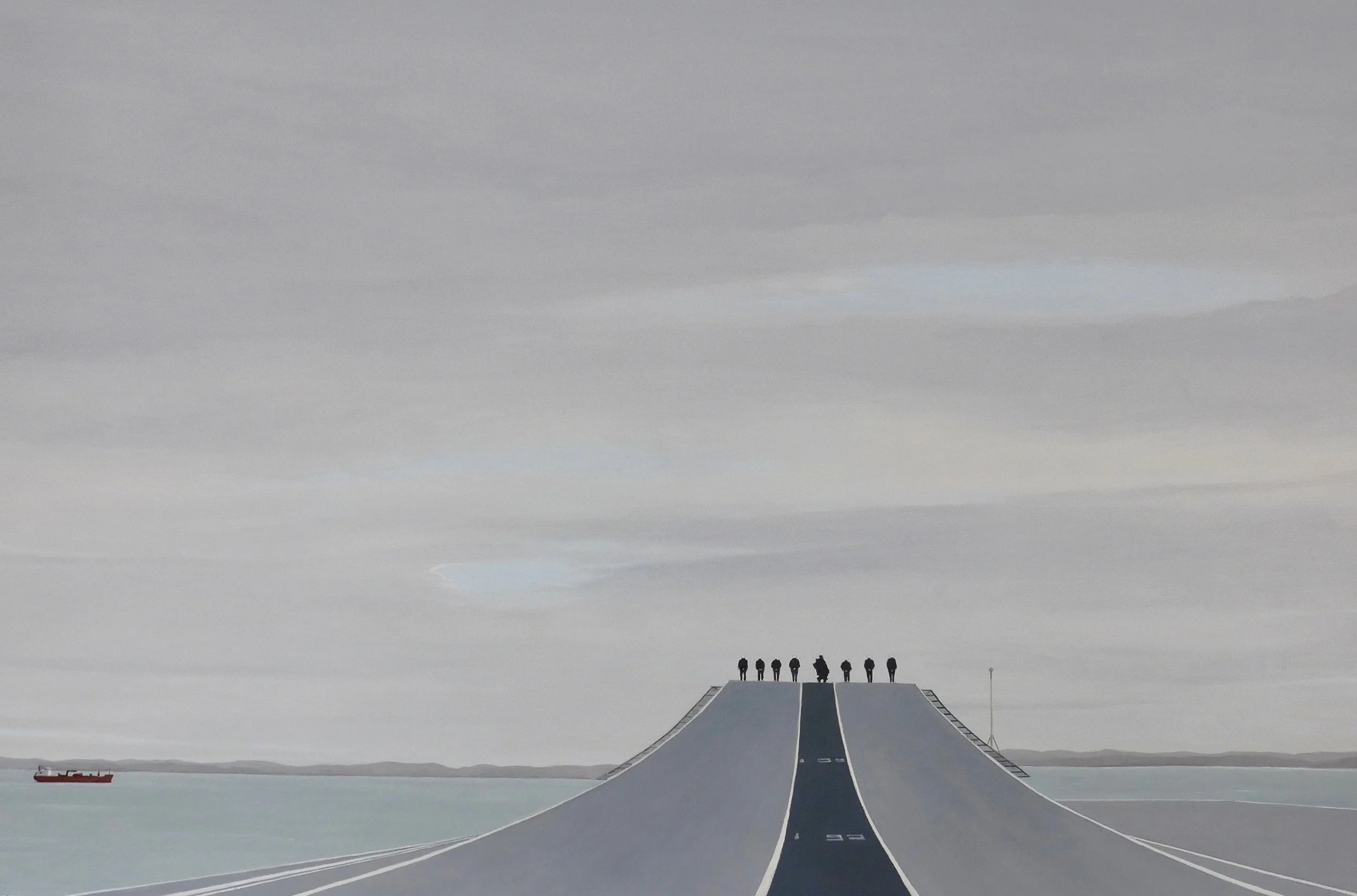 "Coming Home" 2019 Acrylic on canvas 84cm X 56cm