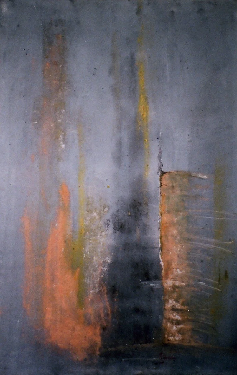 Earth   2005 acrilic, ground from Brasil, on canvass  cm. 100x150