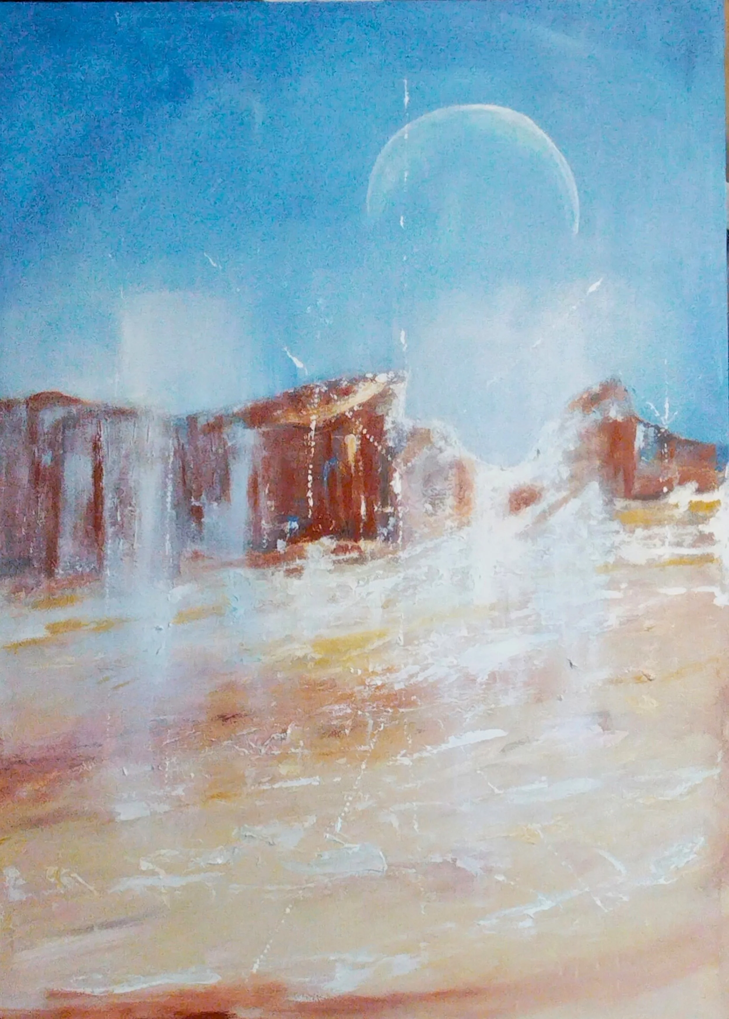 Moon Desert, 2024, acrylic on canvas, 140x100 cm