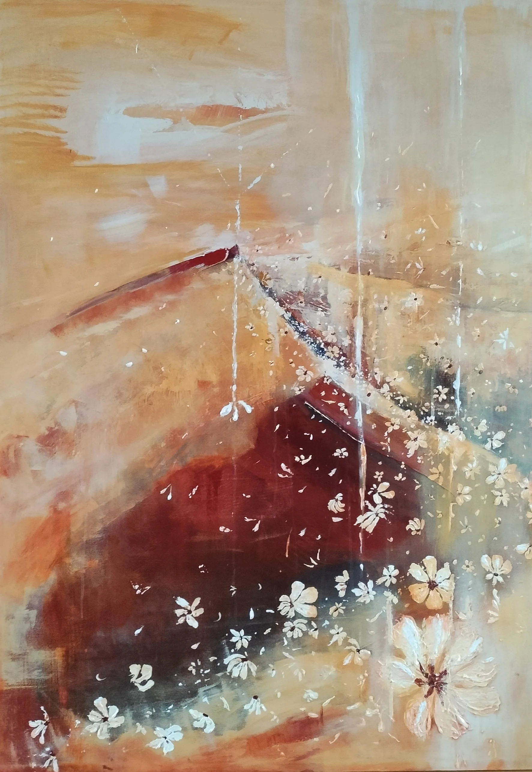 Desert after rain, 2024, acrylic on canvas, 140x100cm