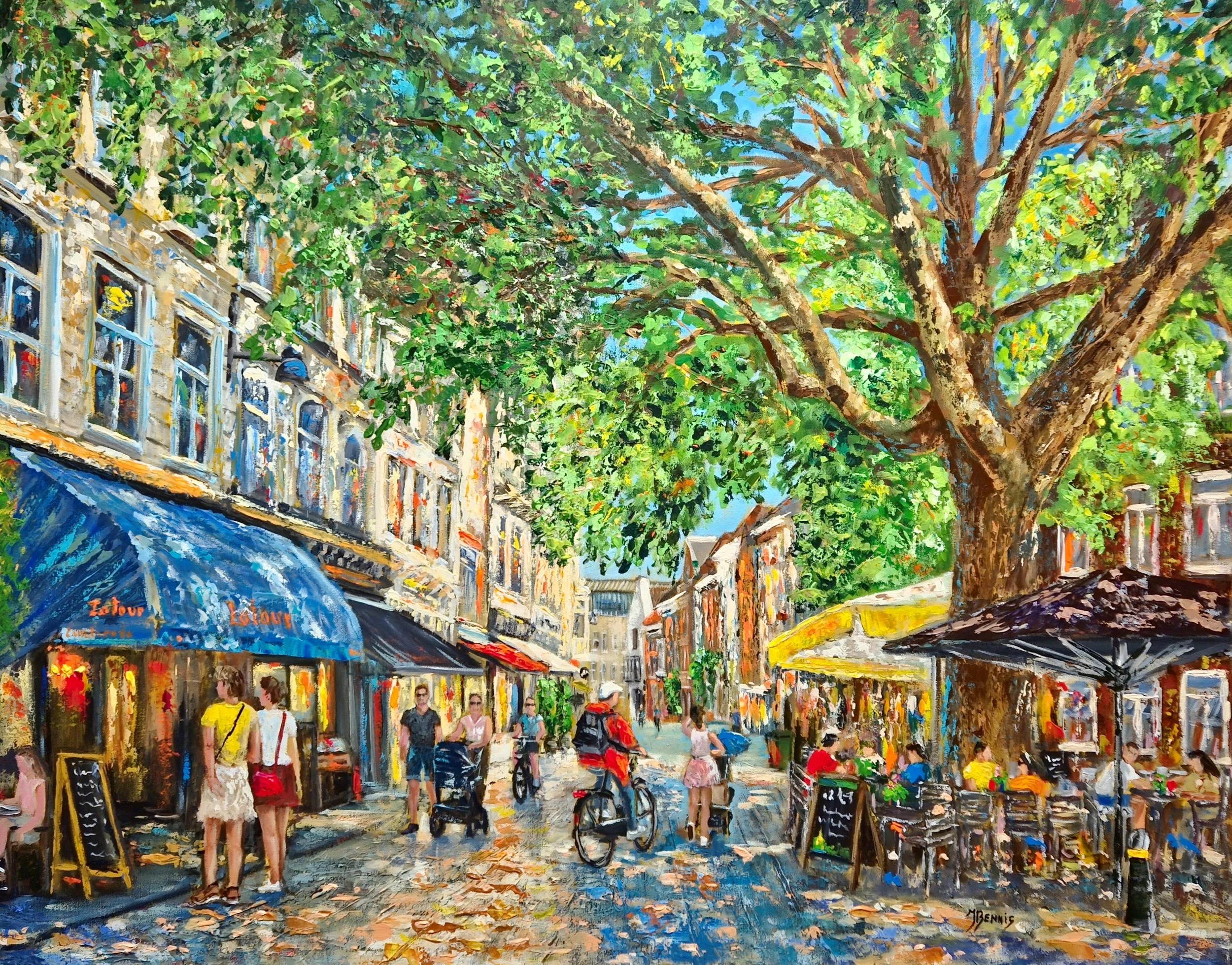 Summer in Breda, 2025, acrylic on canvas, 80 x 100 cm.