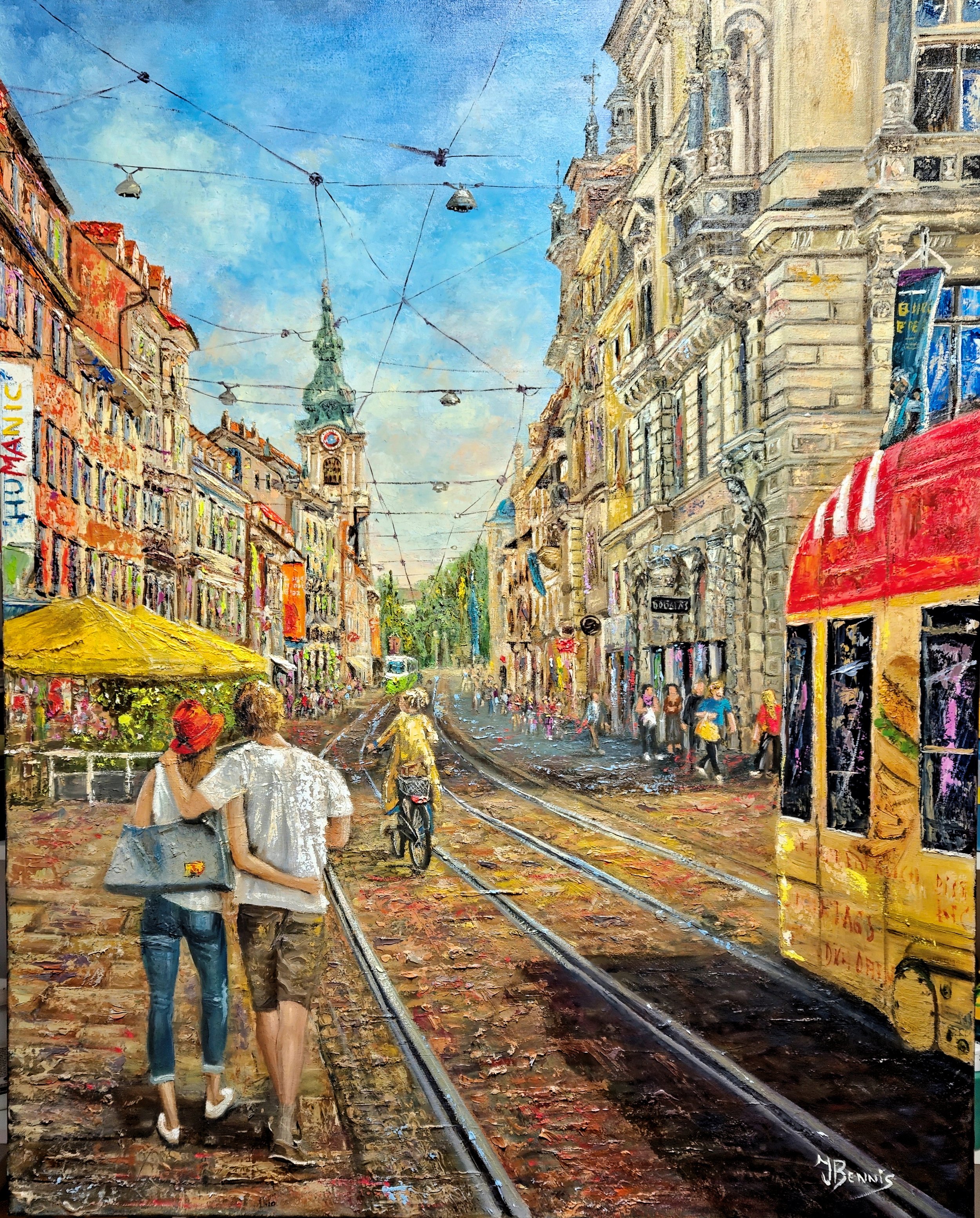 Graz Austria, 2025, Oil on canvas, 100x80 cm.