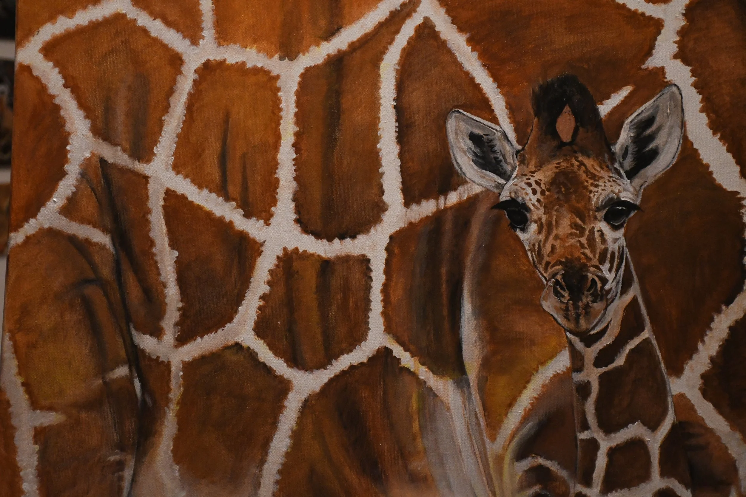 Unprotected 3, 2024, acrylic on canvas, 50x70,