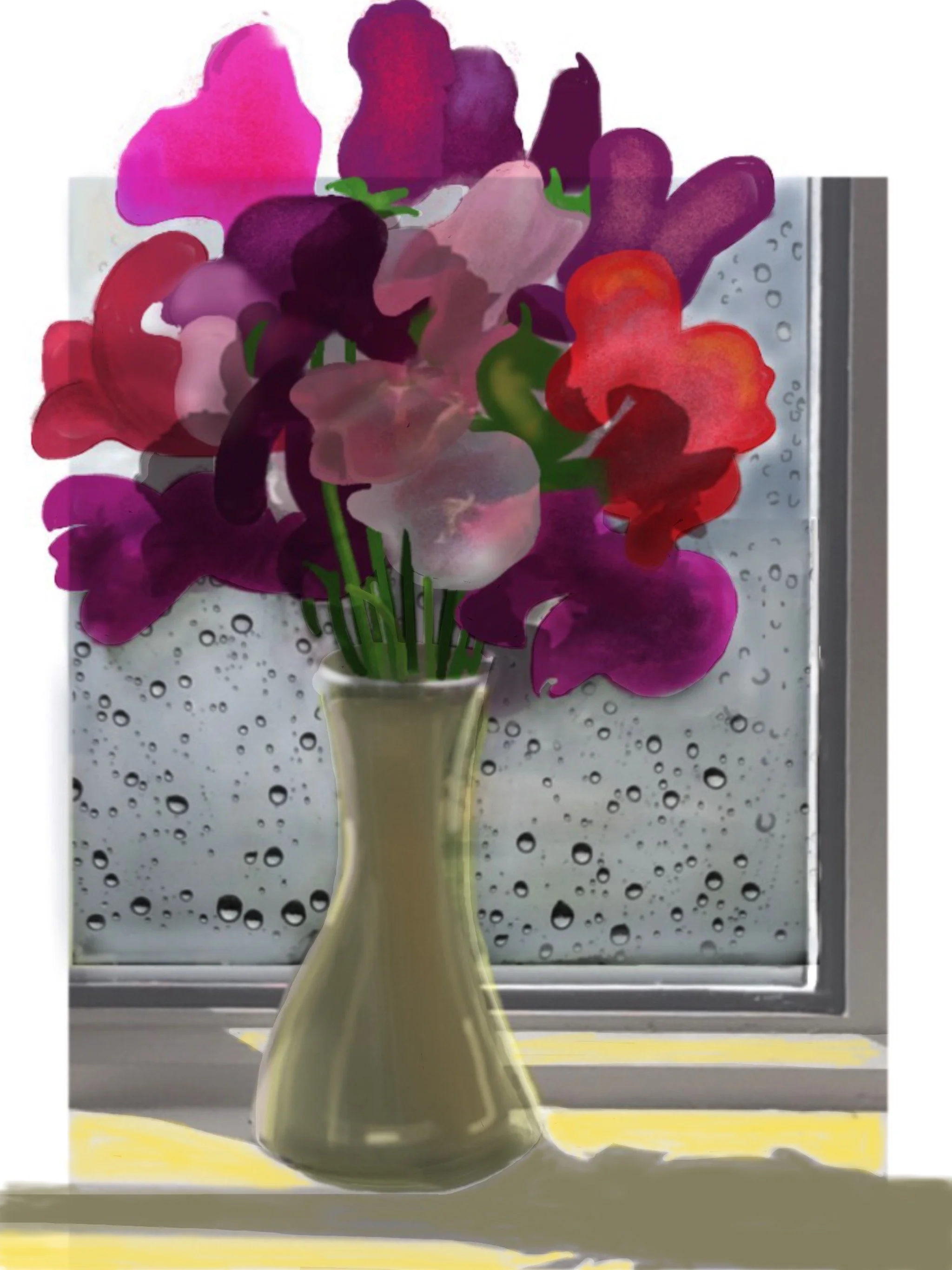 Sweet Peas. 2022. Digital Print. A/3. 29.7x42cm.