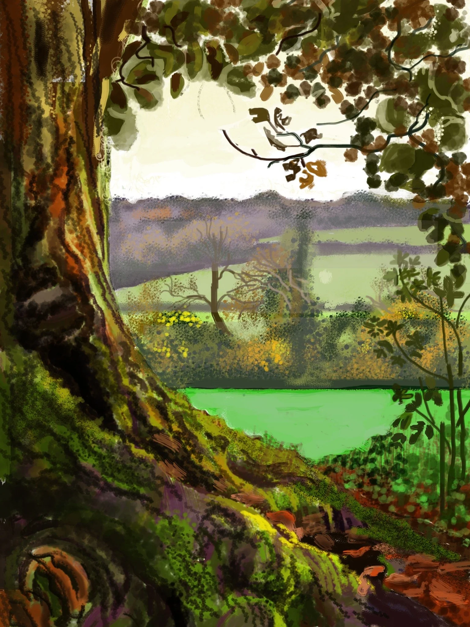 Autumn Scene. 2024. Digital Print. A/3. 29.7x42cm.