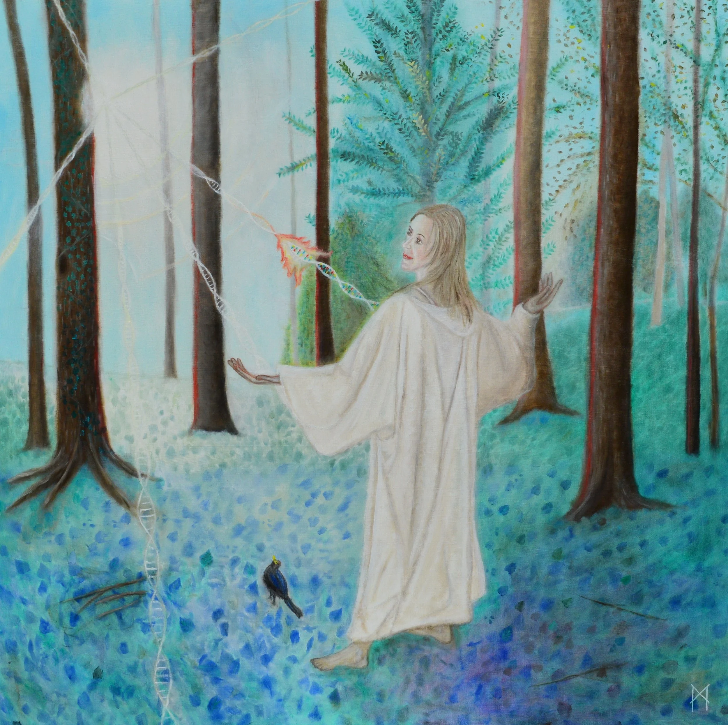 The Widening, 2021, oil on canvas, 100 x 100 cm