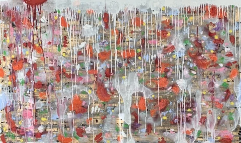 Love is Peace, 2023, Mixed media on canvas, 85x140cm