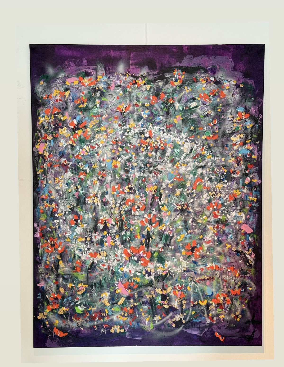 Peace is a Human Rights, 2025, Acrylic on canvas, 170x130cm, from the SeriesLight and Darknesss