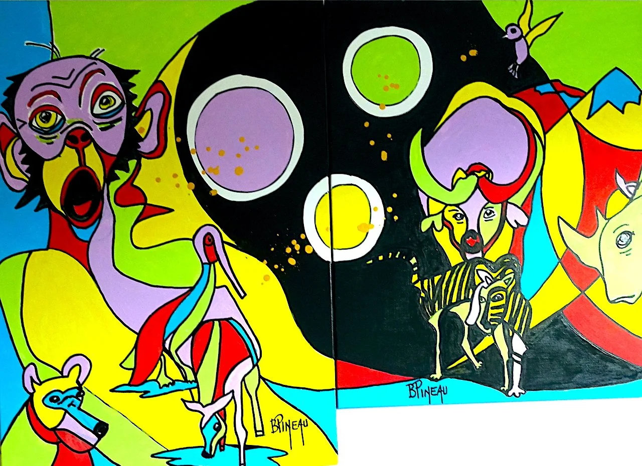 Règne perdu, huile sur toile, 92x130