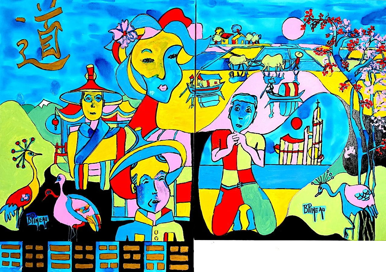 TAO Existence, huile sur toile, 92x130