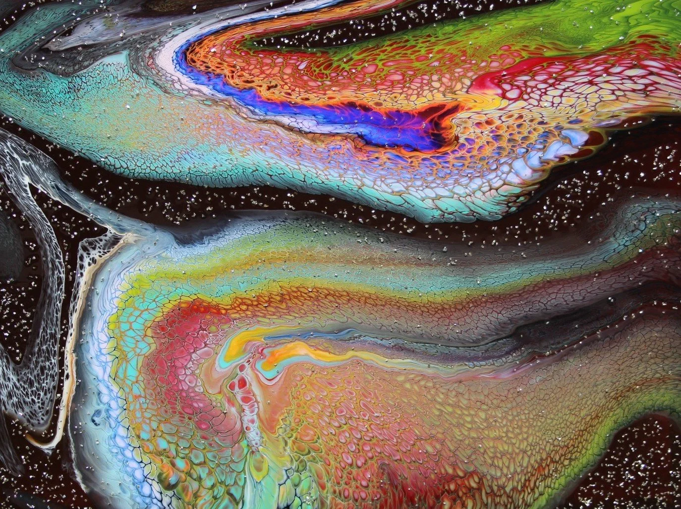 The Beauty of Universe, 2025. Mixed media, 60x80x4cm