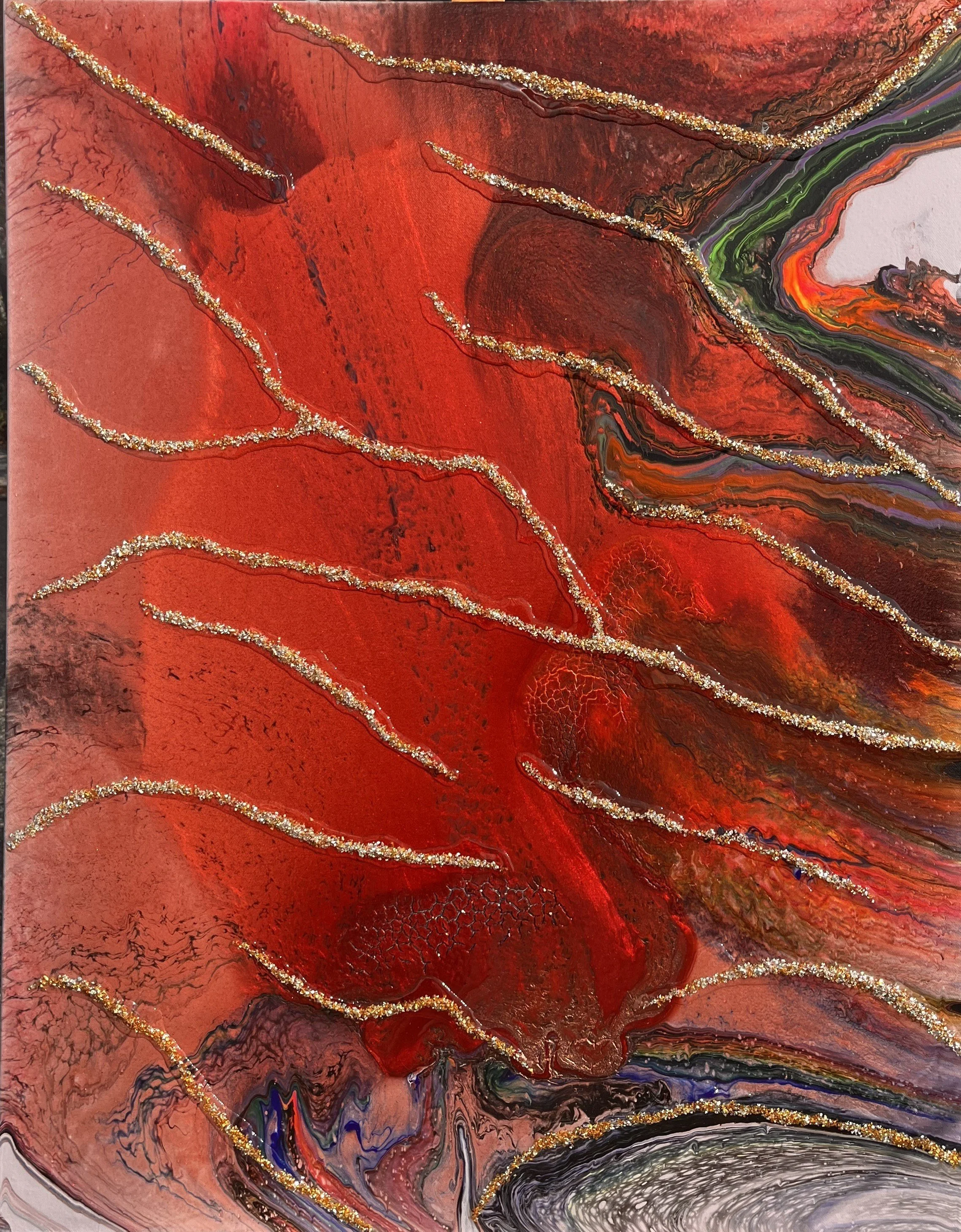 Save the Earth, 2024. Mixed media, 70x90x3,5cm