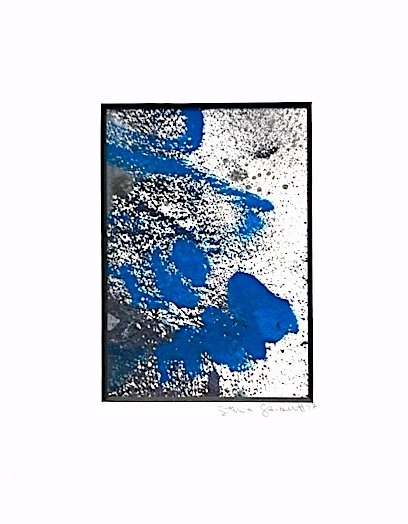 Encaustic on paper, 20.32 x 25.4 cm