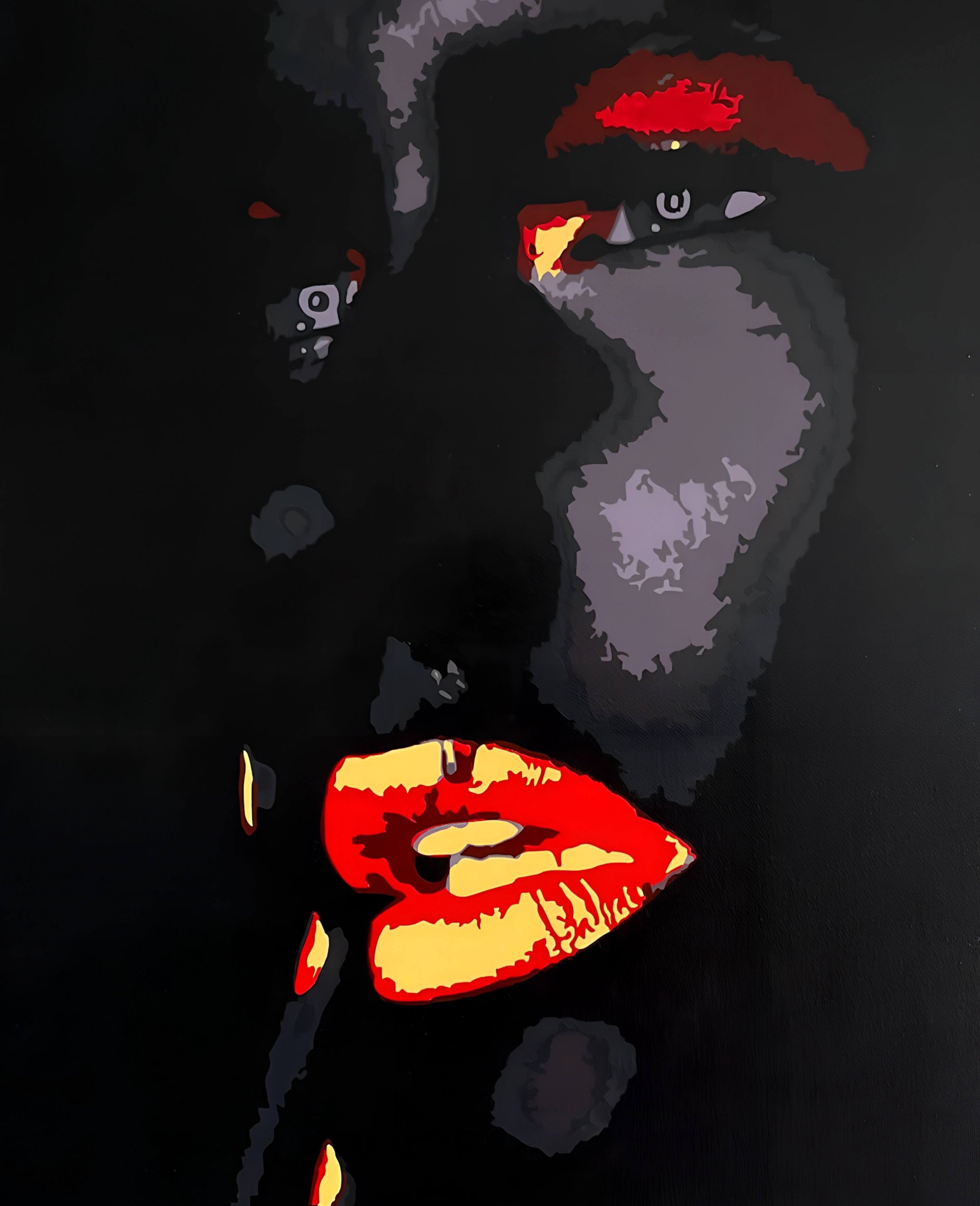 Deep Depression, 2024, Acrylic on canvas, 80*65cm