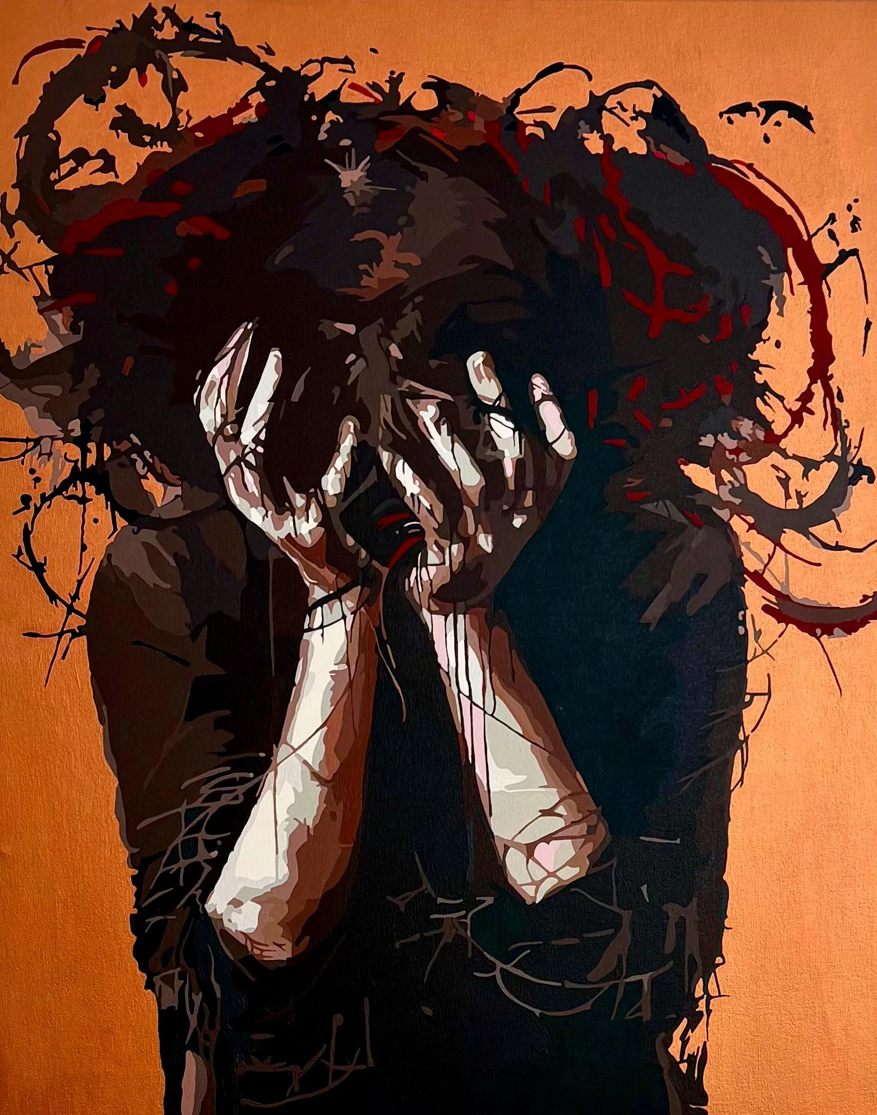 Despair. 2024, Acrylic on canvas, 80*65cm
