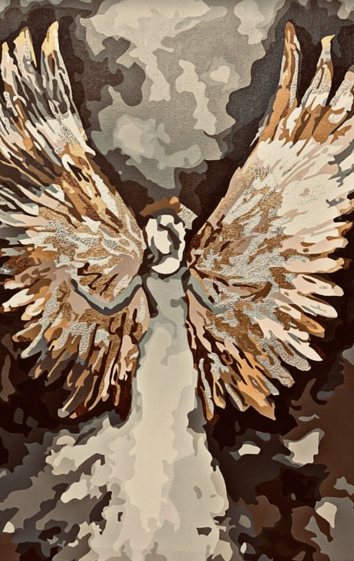 Guardian Angel. 2022, Acrylic on canvas, 80*65cm