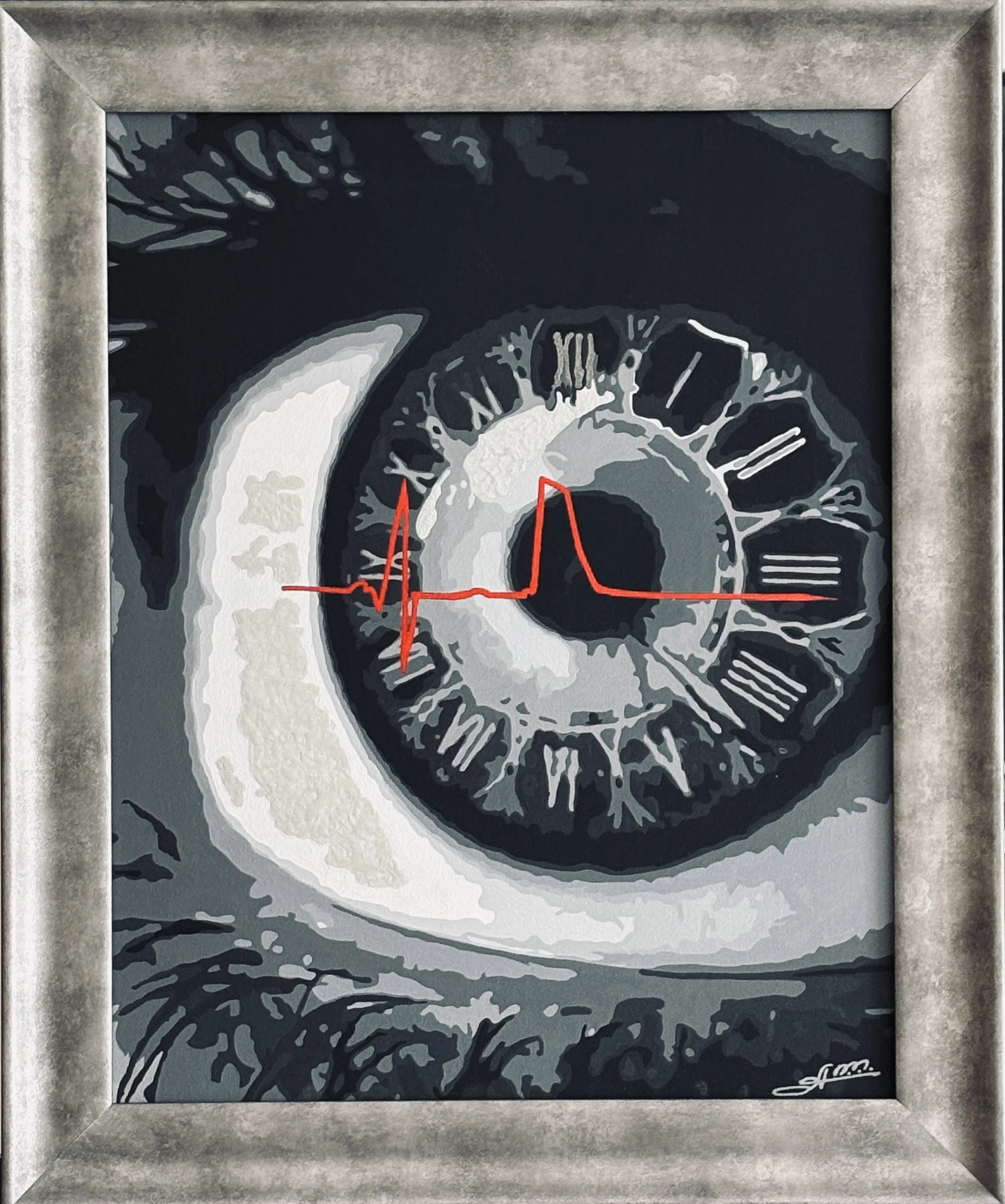 Lost Time. 2025, Acrylic on canvas, 50*60cm