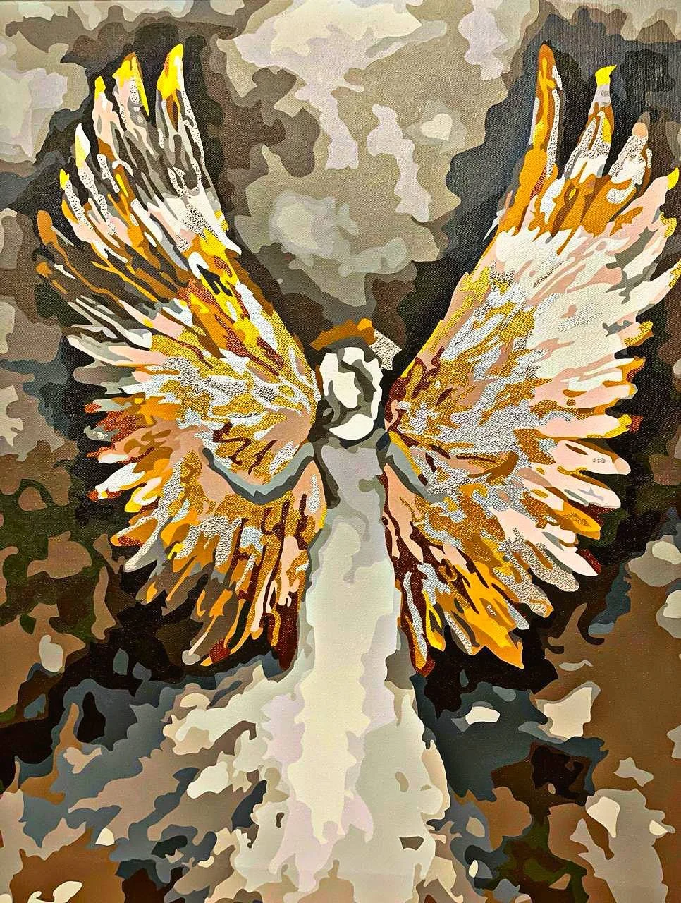 Guardian Angel. 2021, Acrylic on canvas, 80*65cm