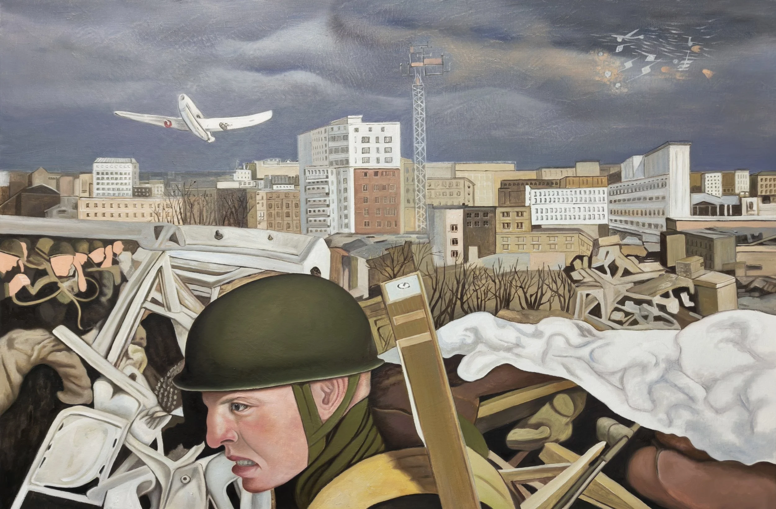 Defense of Kiev, oil painting on canvas,91×60CM，2025.jpg