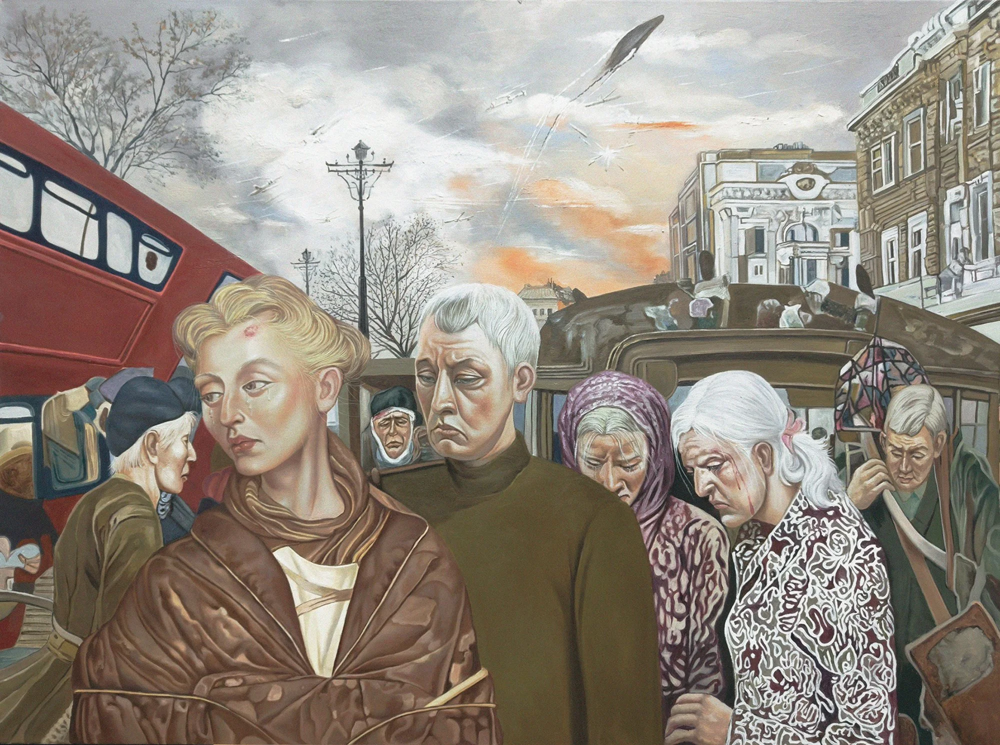 City under smoke, oil painting on canvas,122×91.44CM, 2025.jpg