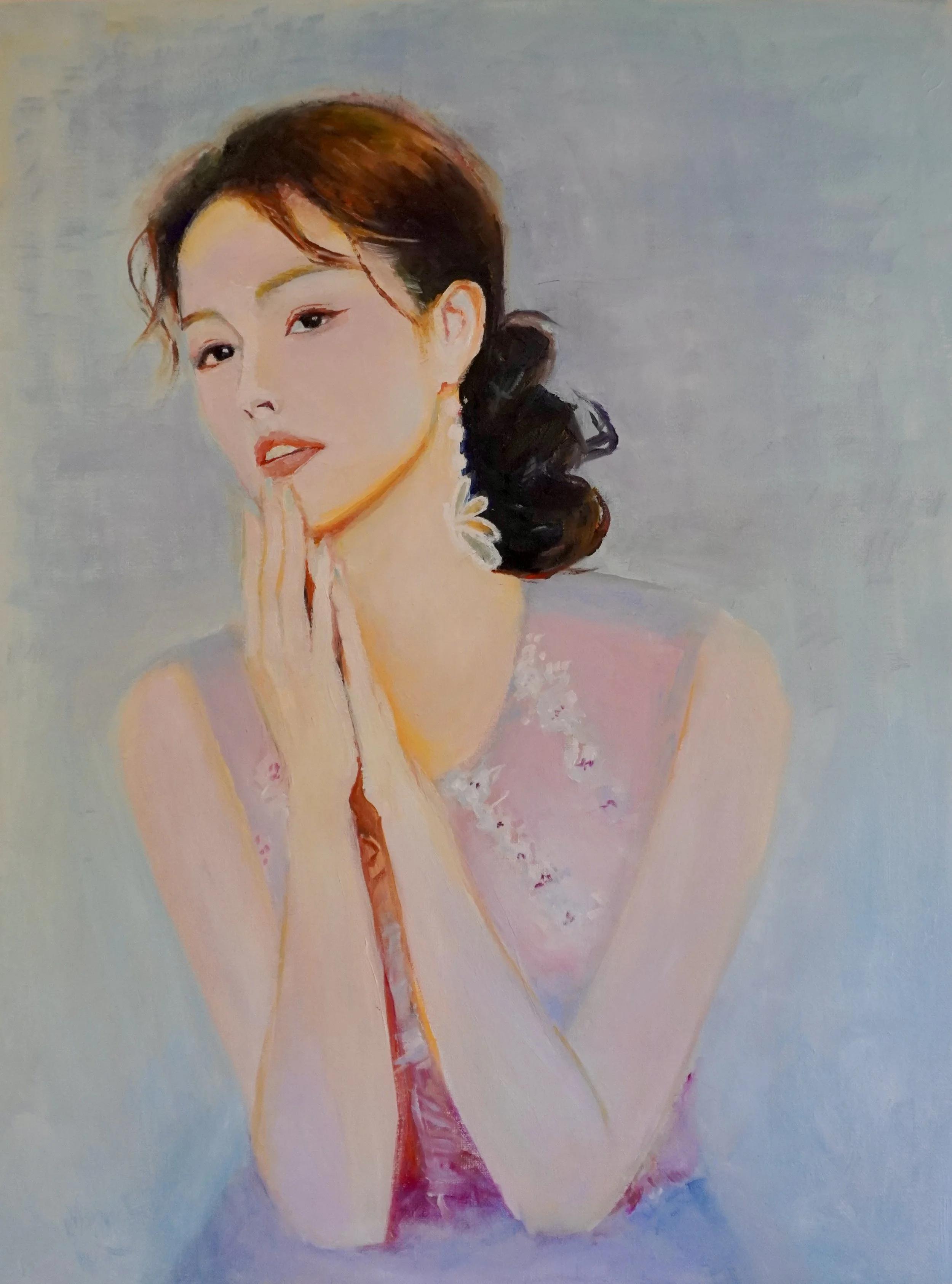 Gazing, 2025. Oil on canvas, 61x46 cm.