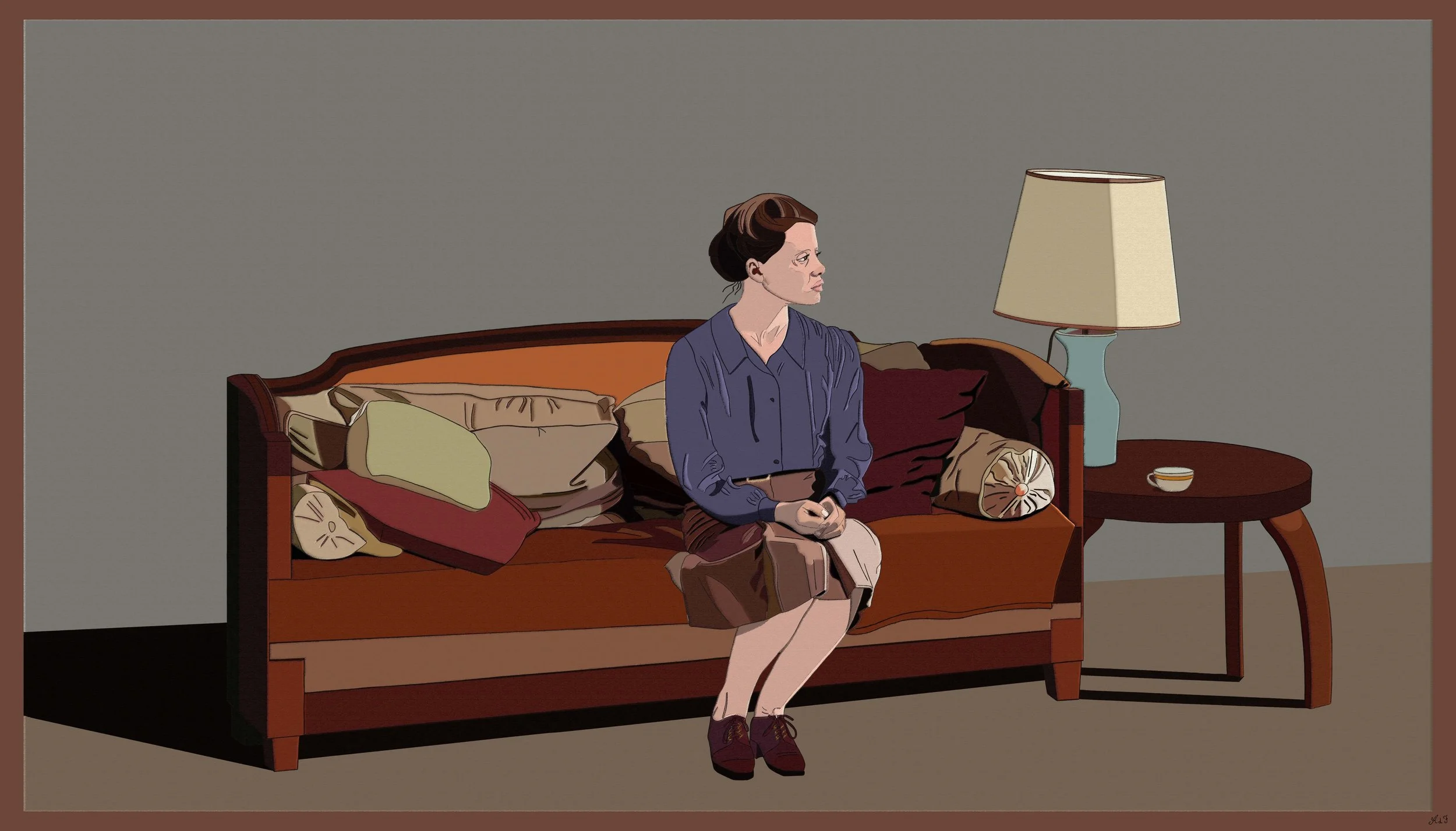 Aspettando Robert, 2023, Digital Art, 70 x 40 cm