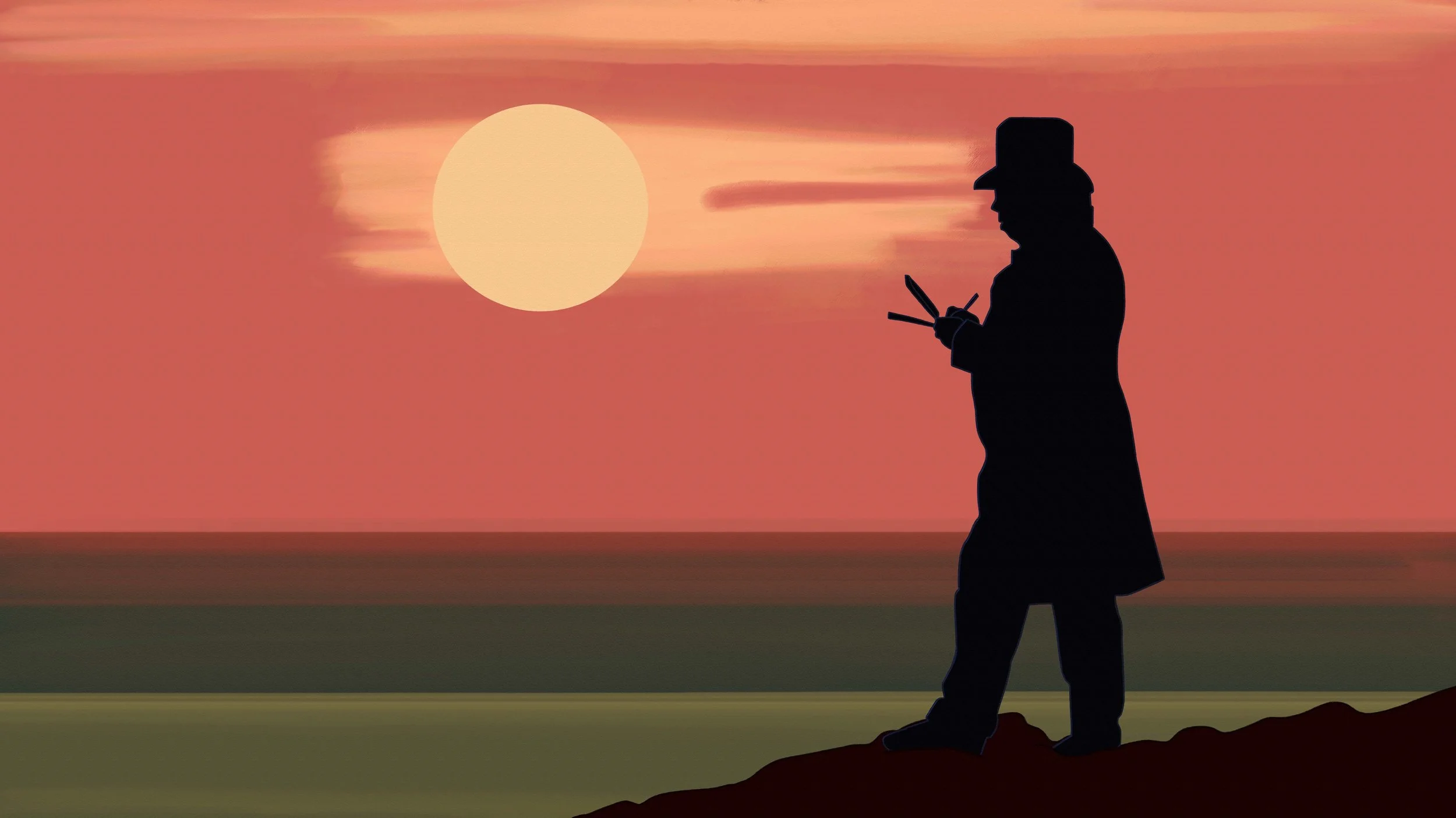 Turner's silhouette, 2024, Digital Art, 67 x 38 cm