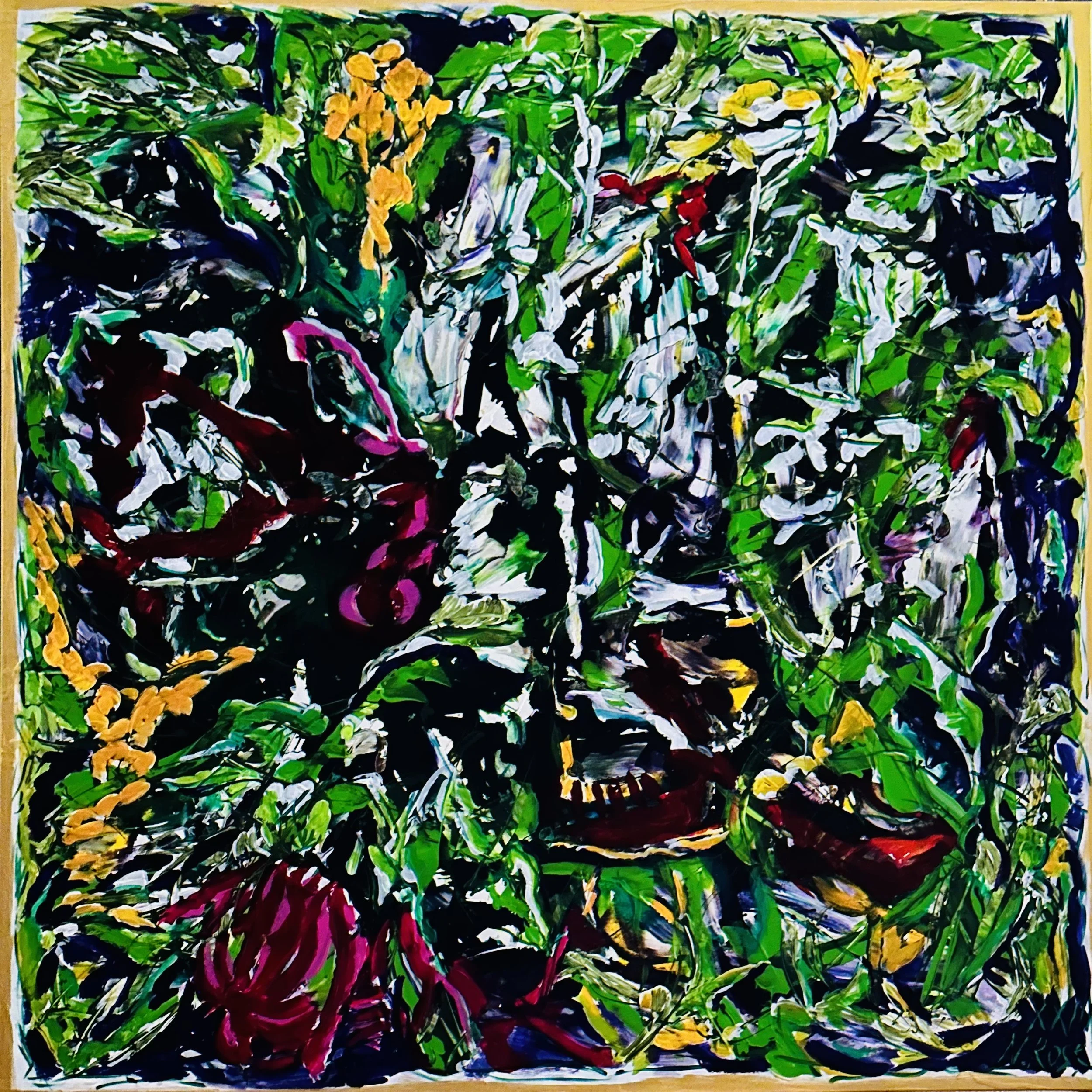 Green-Eyed Monster, 2023 Acrylic on linen 120x120 cm